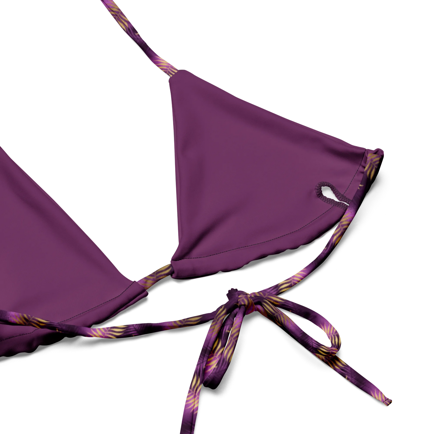 Violet & Gold Tropical Magic Recycled String Bikini