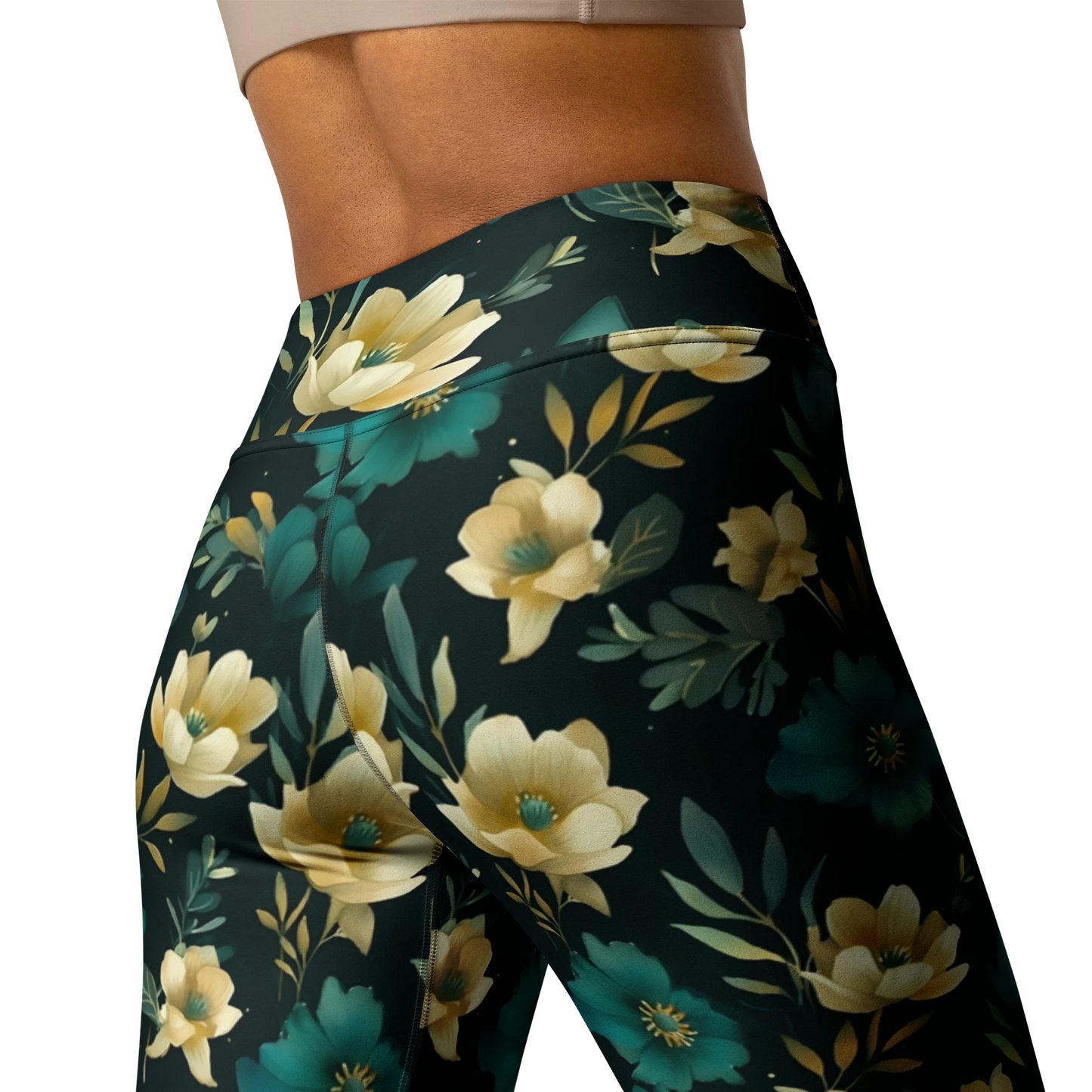 Minimalist Blooms Yoga Leggings