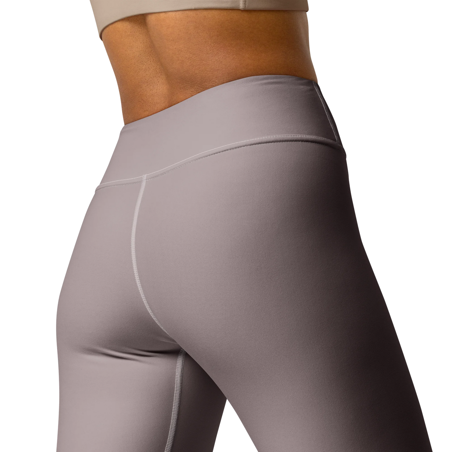 Pinkish Gray Basic Yoga Leggings