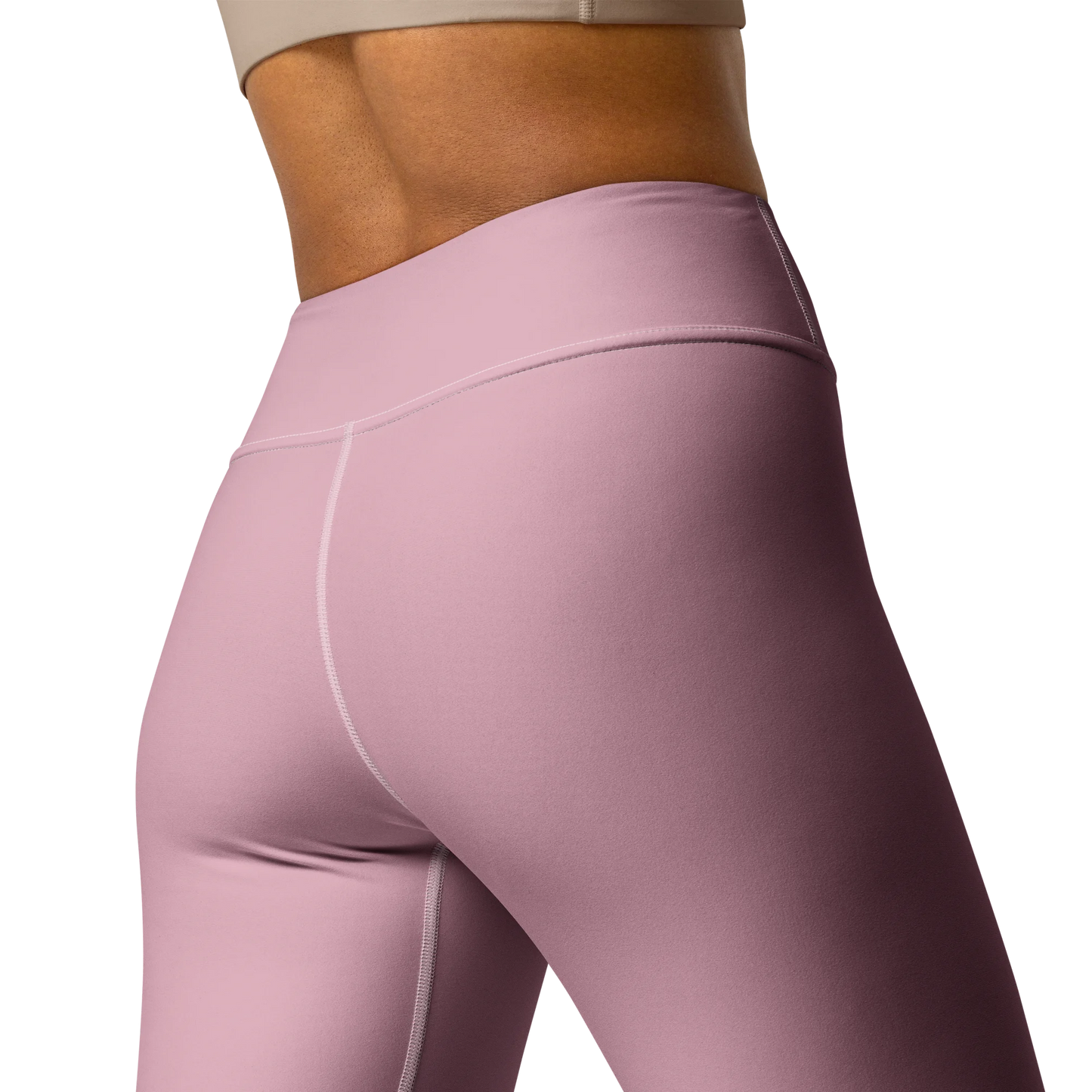 Soft Pink Basic Yoga Leggings