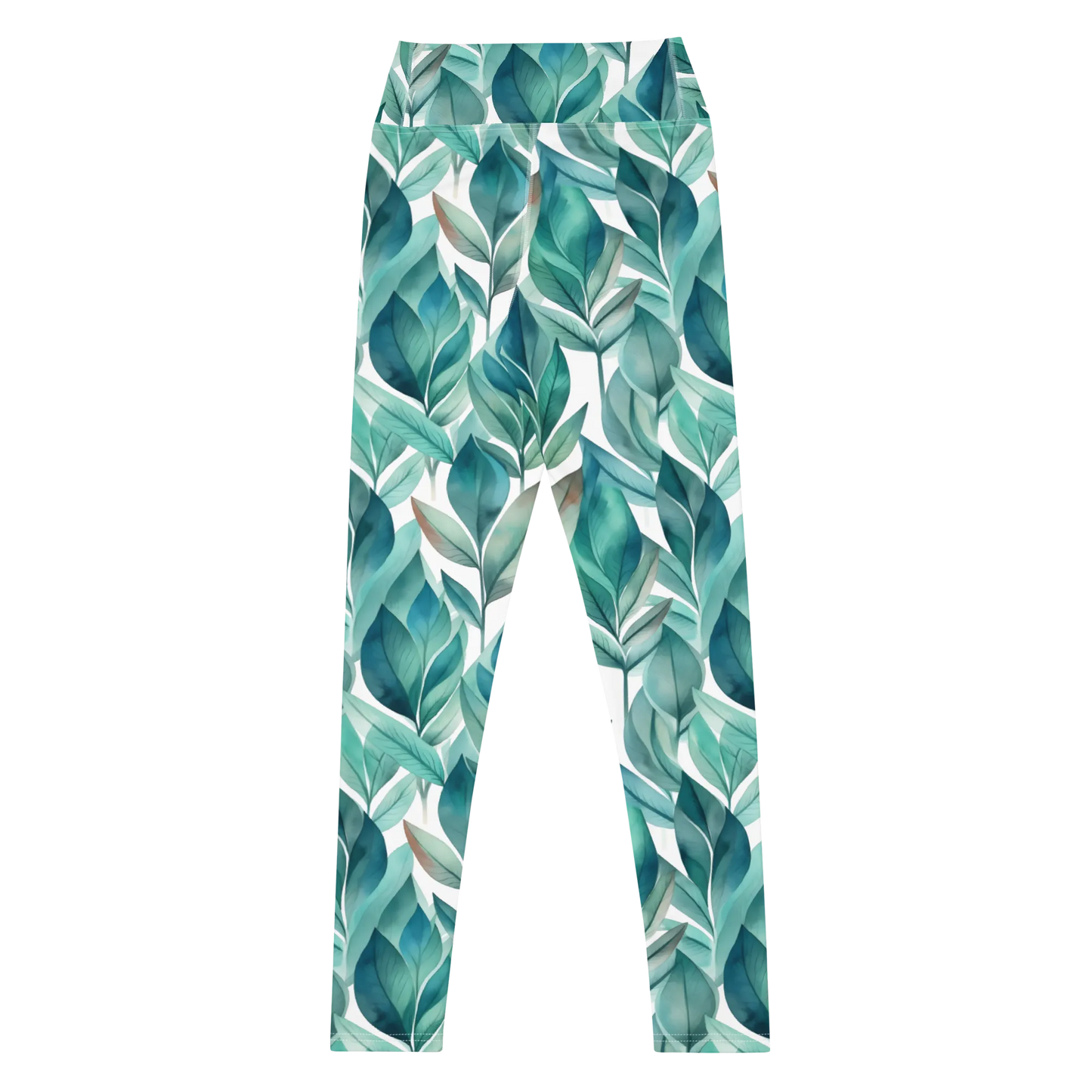 Leafy Chic Yoga Leggings