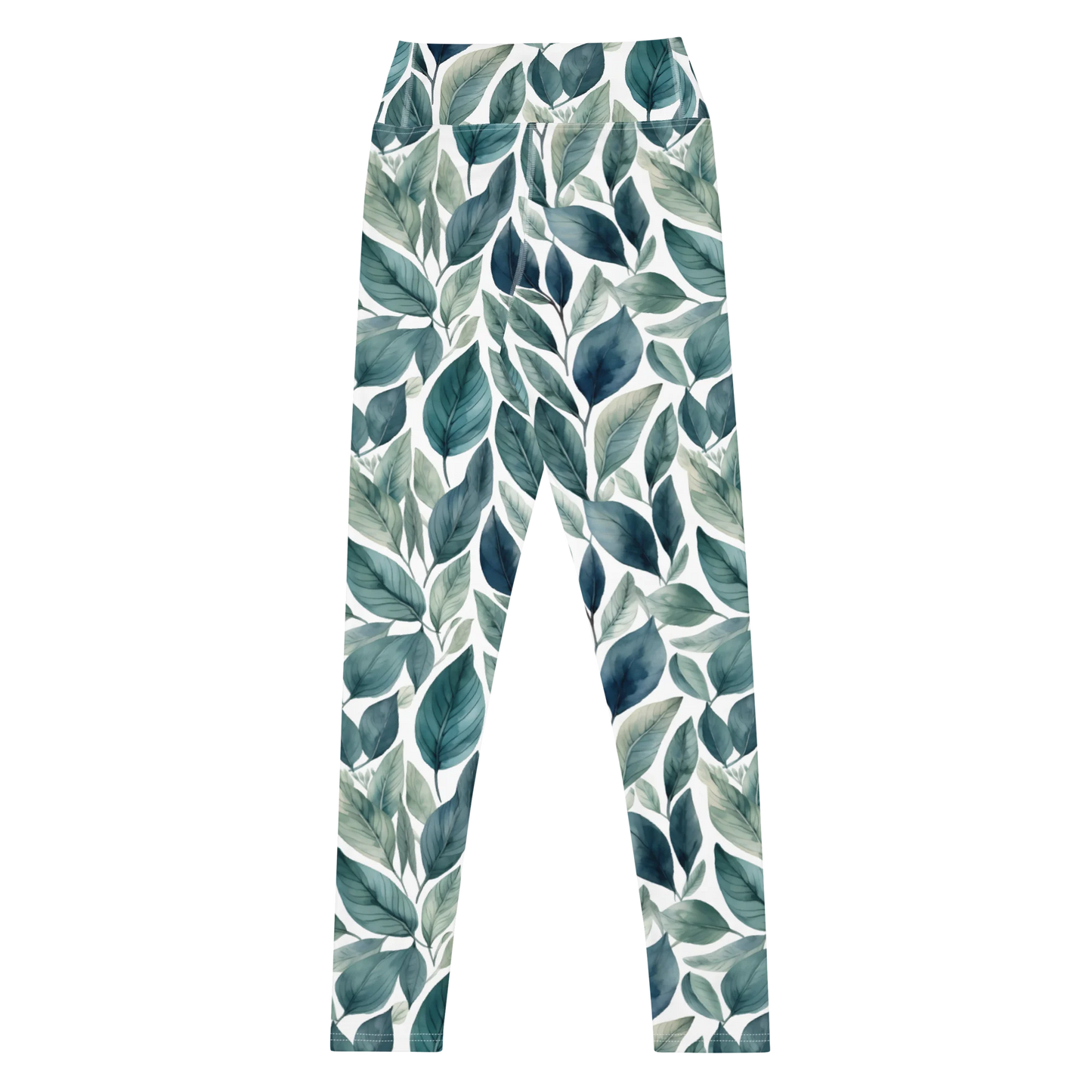 Sleek Foliage Yoga Leggings