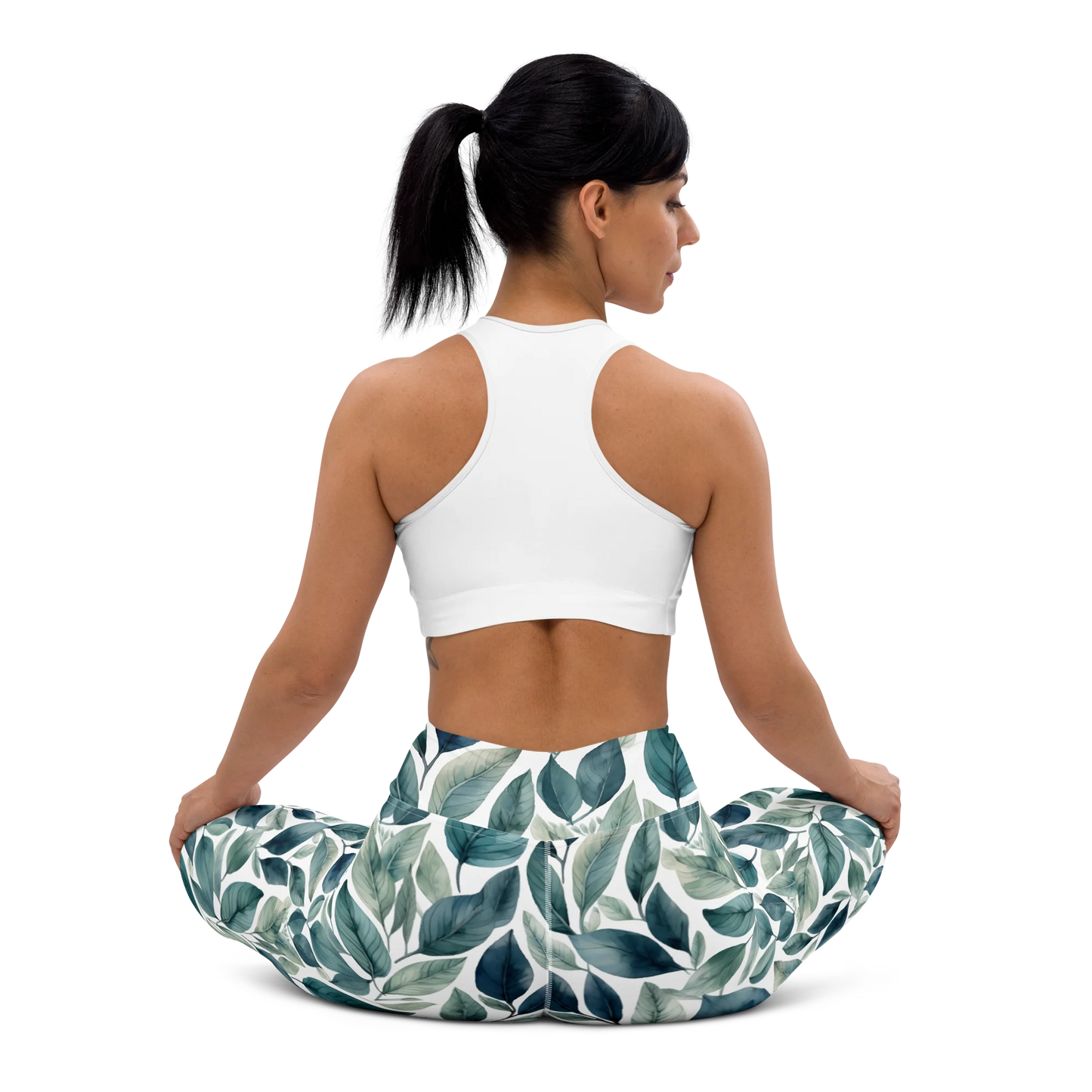 Sleek Foliage Yoga Leggings