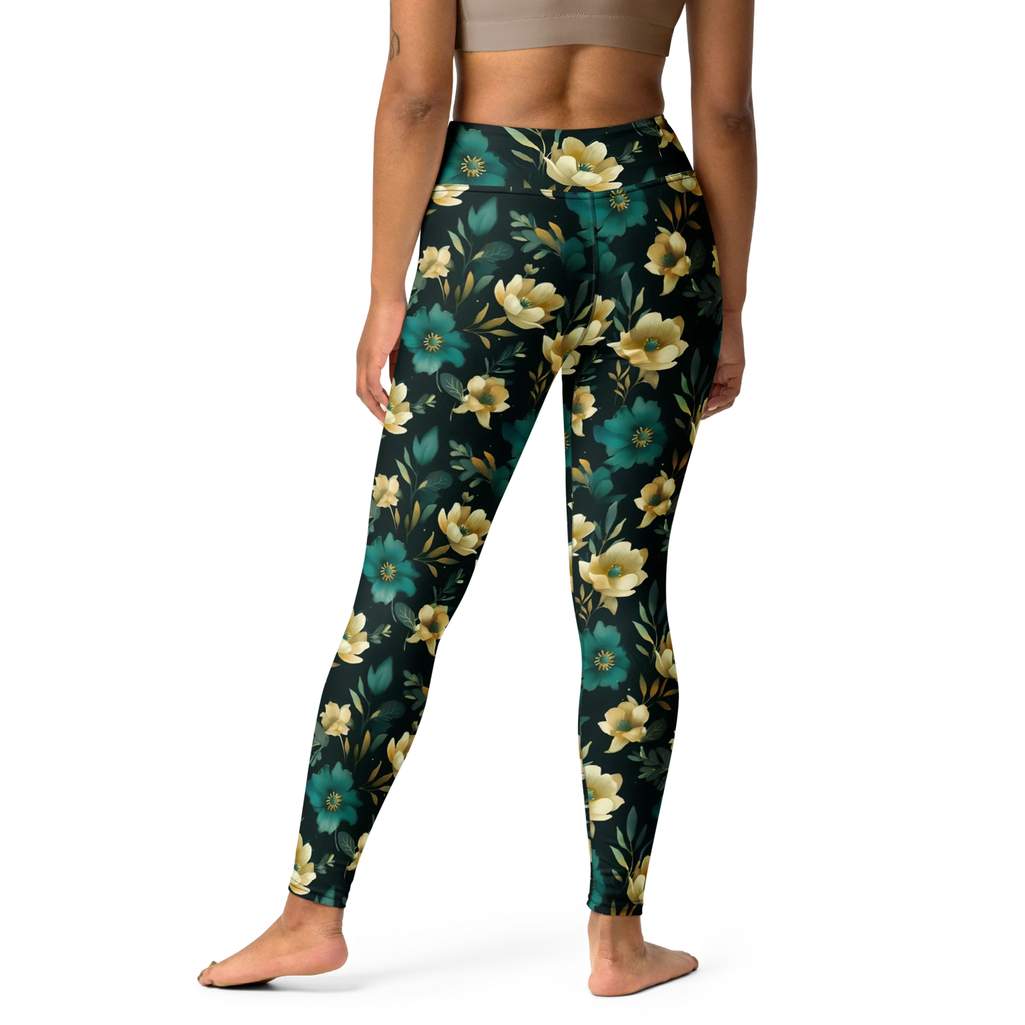 Minimalist Blooms Yoga Leggings
