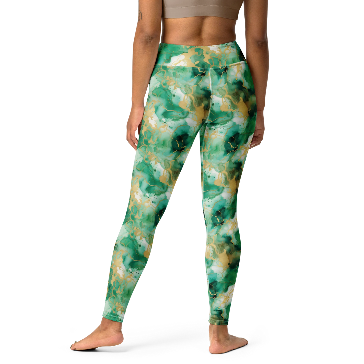 Simplicity in Green Yoga Leggings