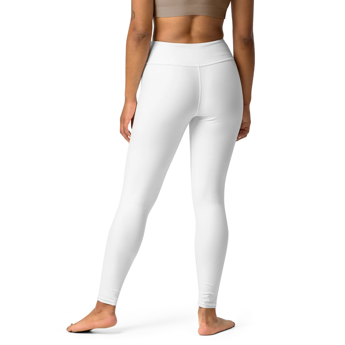 Brilliant White Basic Yoga Leggings