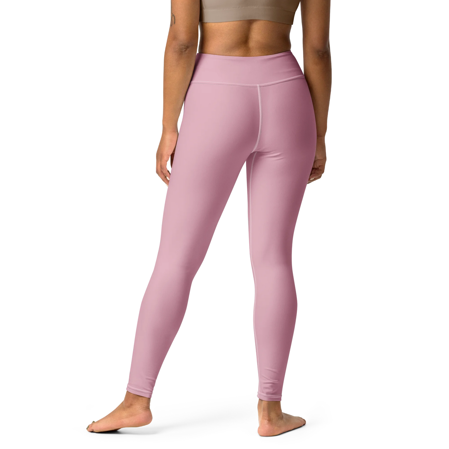 Soft Pink Basic Yoga Leggings