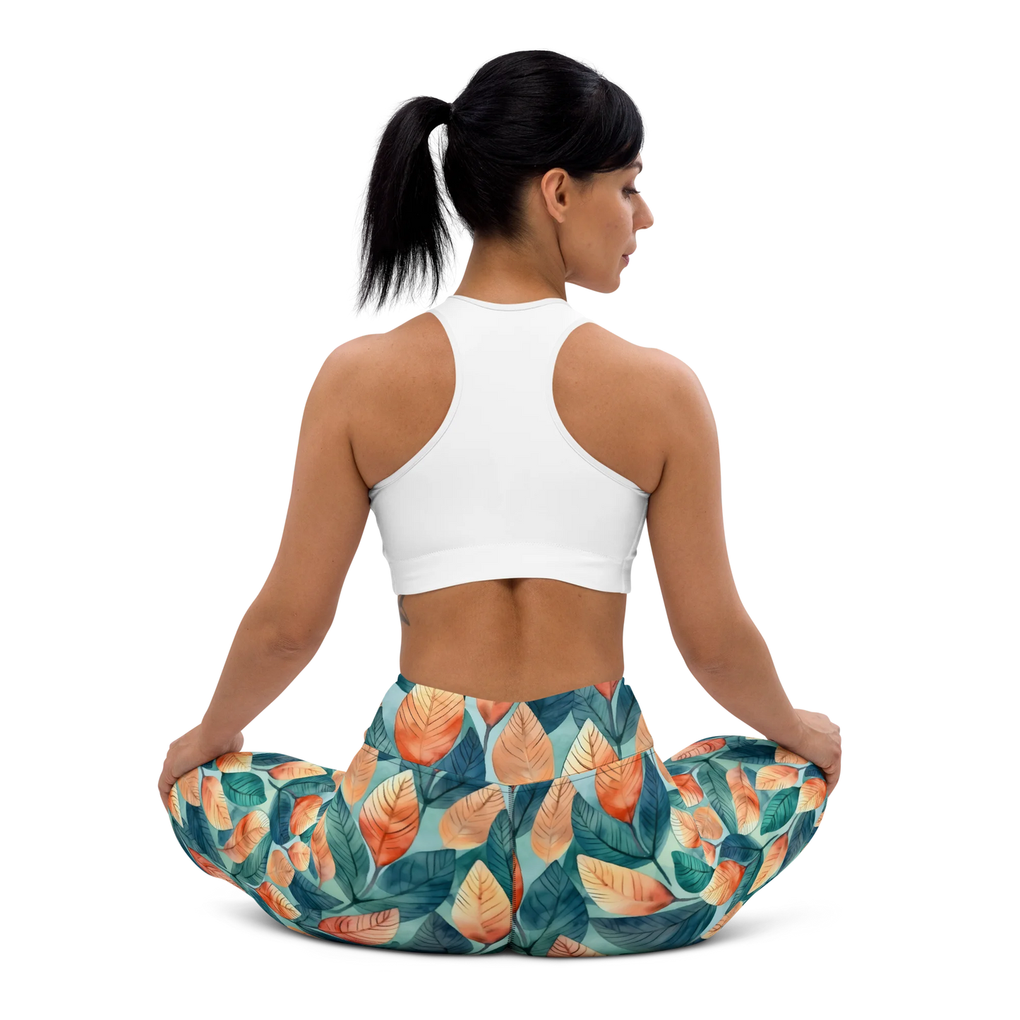 Leafy Minimalism Yoga Leggings