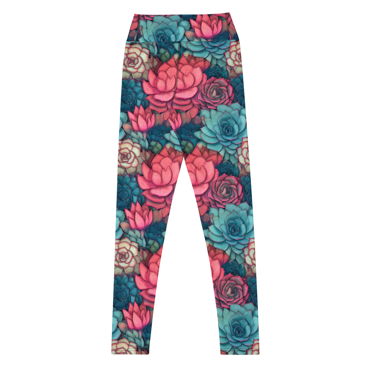Bright Eternal Flowers Fantasy Yoga Leggings