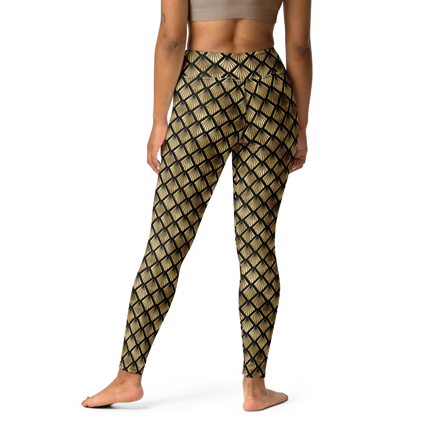 Pineapple Art Deco Fantasy Yoga Leggings