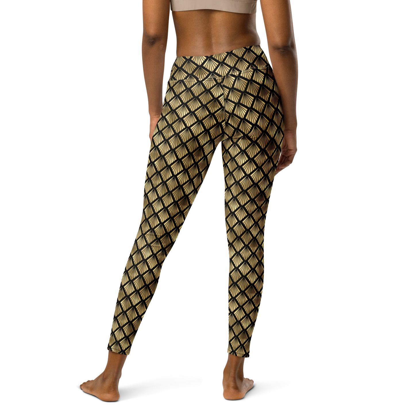 Pineapple Art Deco Fantasy Yoga Leggings