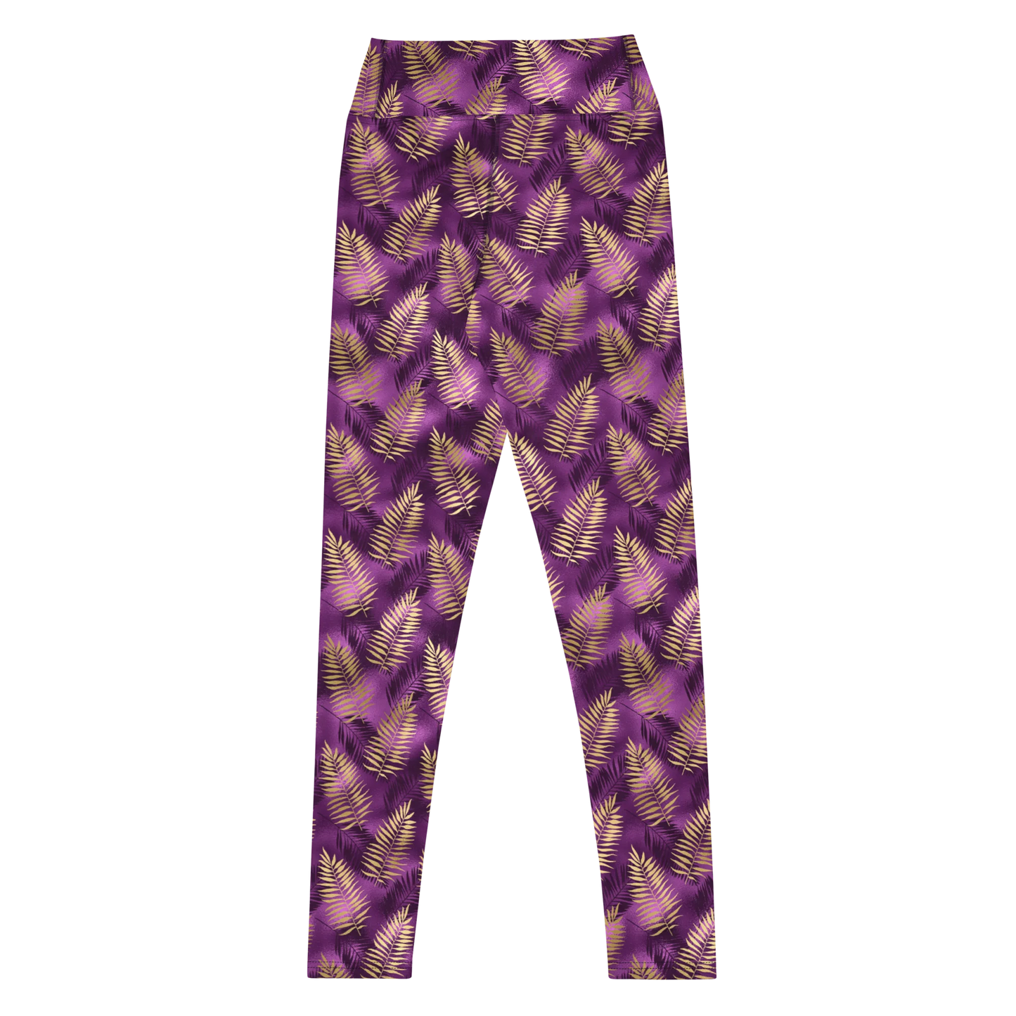 Violet & Gold Tropical Magic Yoga Leggings