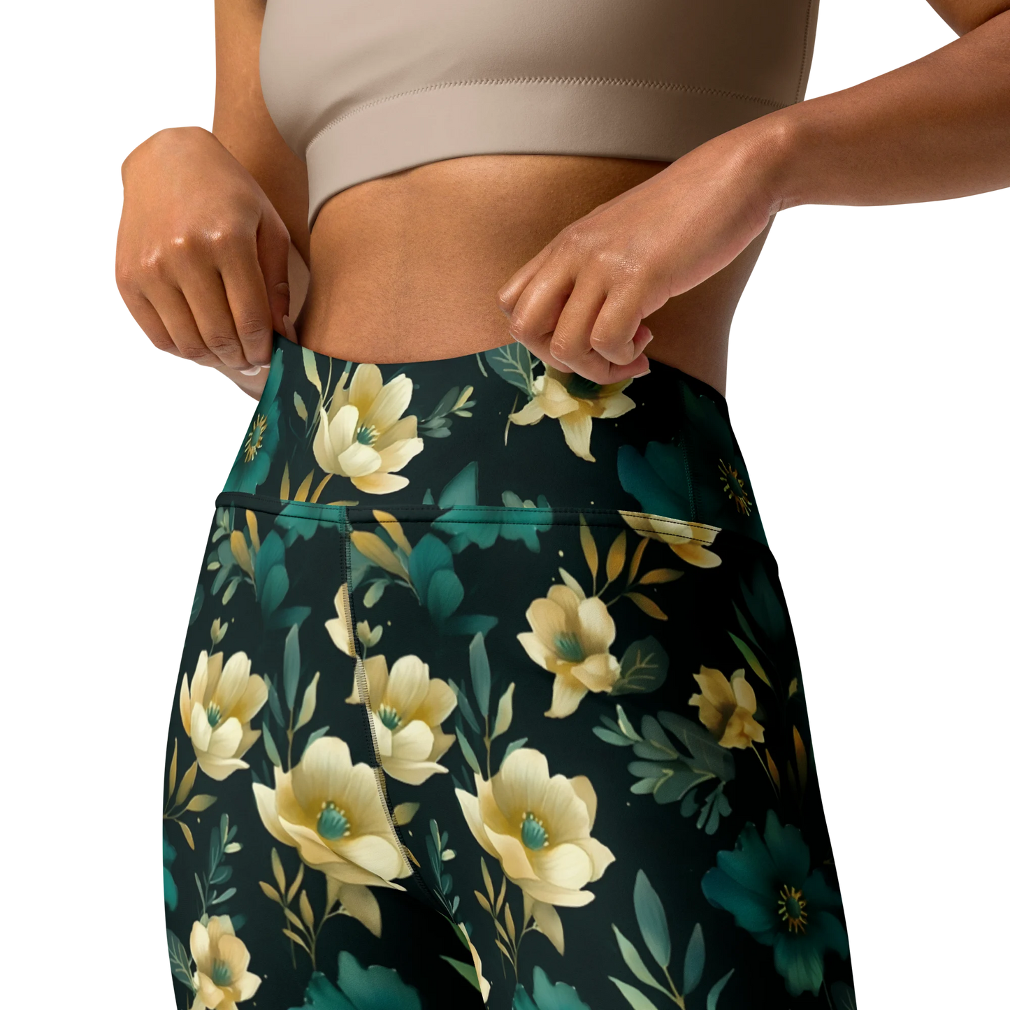 Minimalist Blooms Yoga Leggings