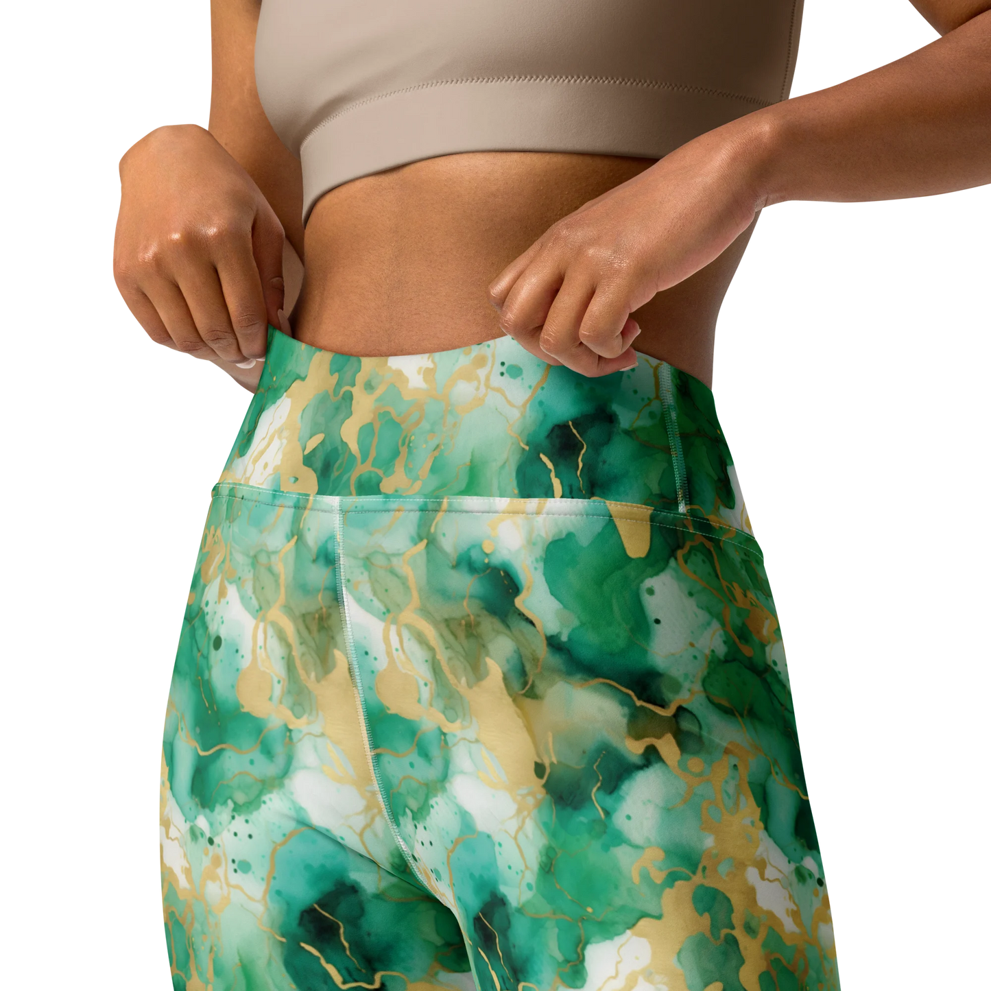 Simplicity in Green Yoga Leggings