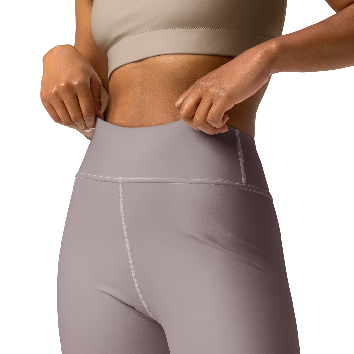 Pinkish Gray Basic Yoga Leggings