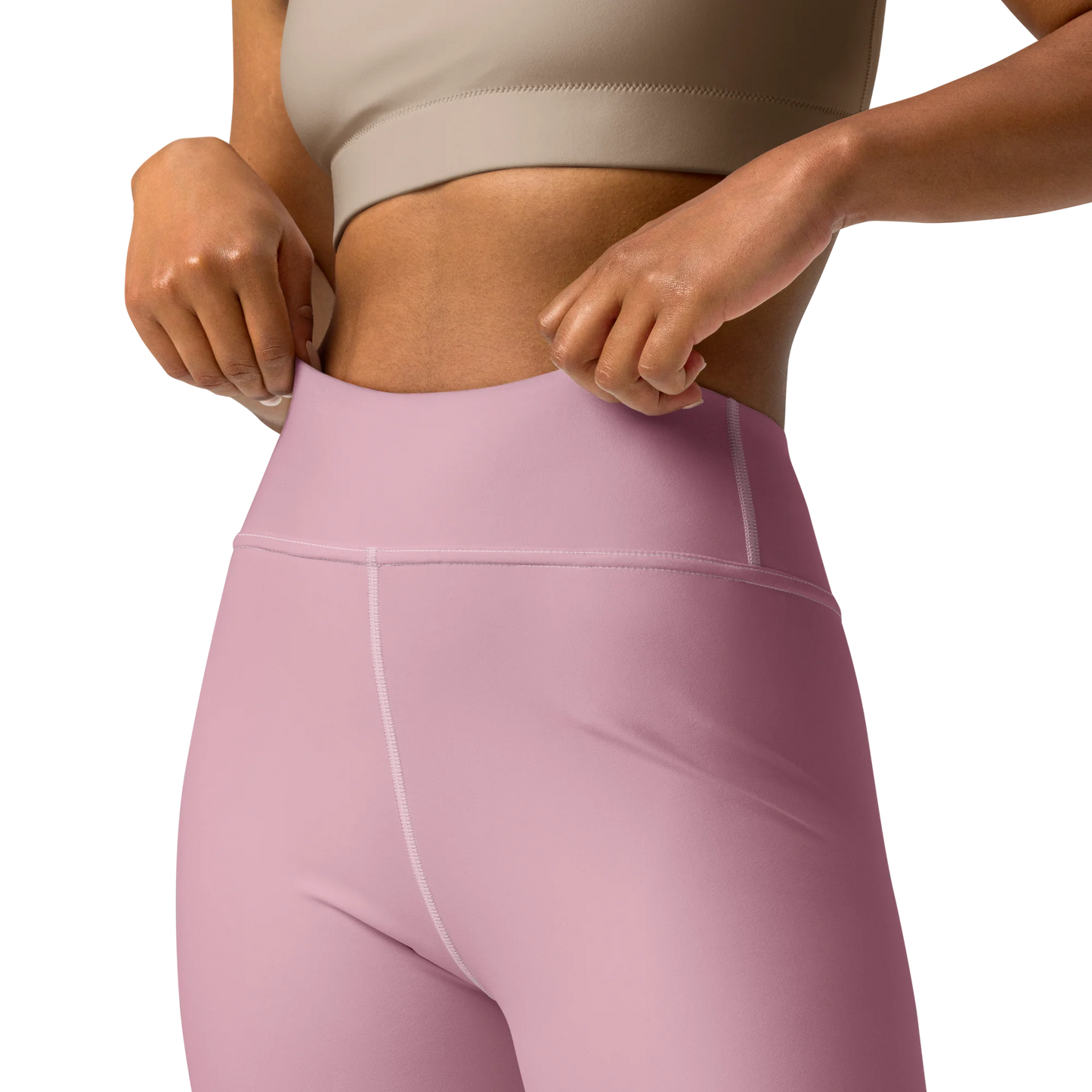 Soft Pink Basic Yoga Leggings
