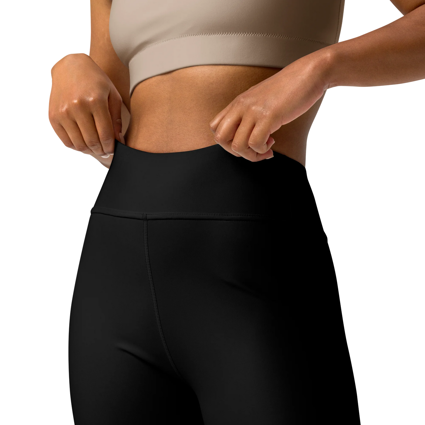Crystal Black Basic Yoga Leggings