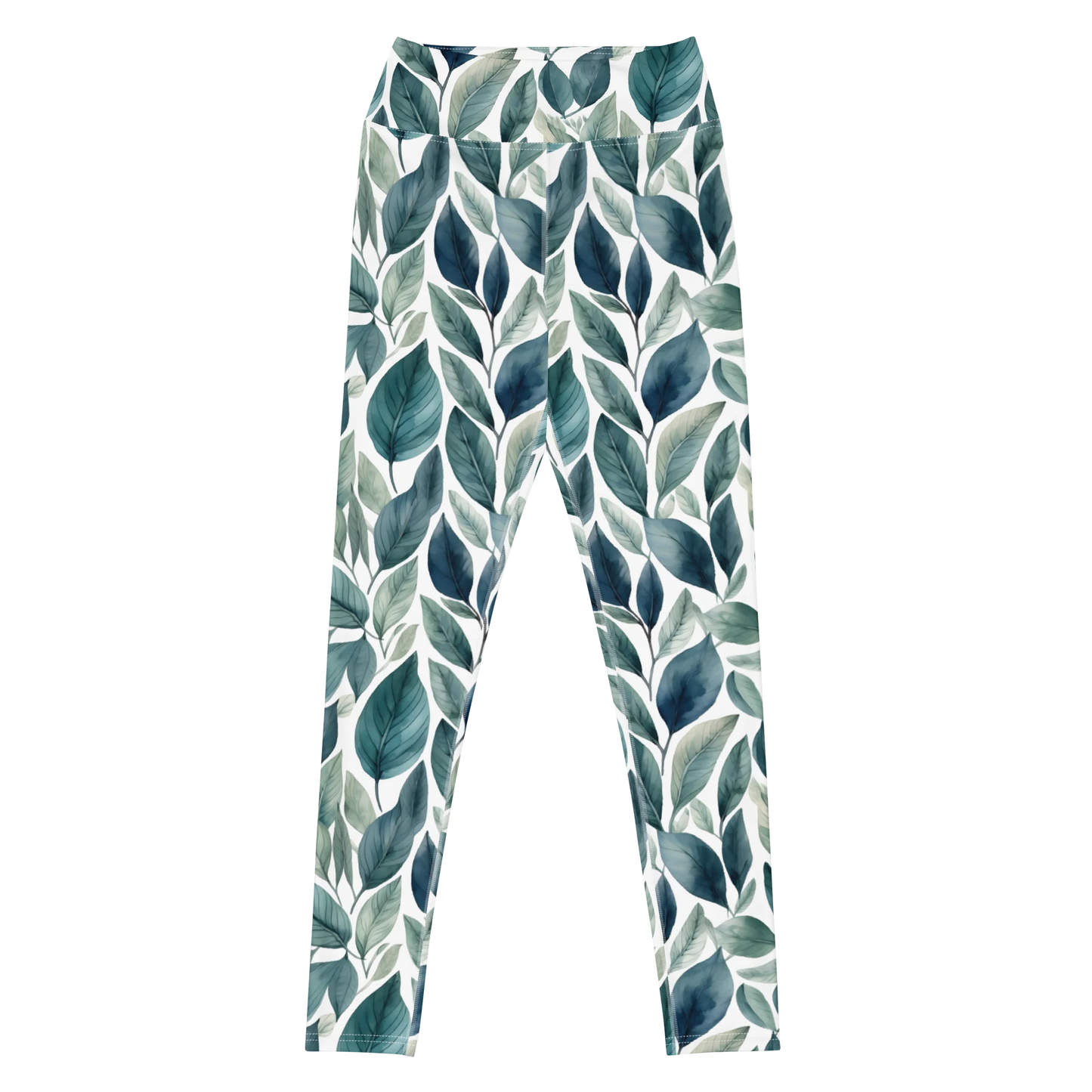 Sleek Foliage Yoga Leggings