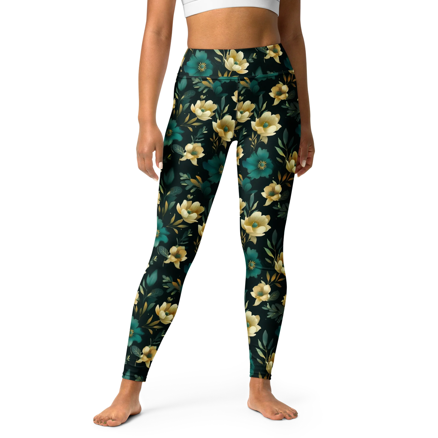 Minimalist Blooms Yoga Leggings