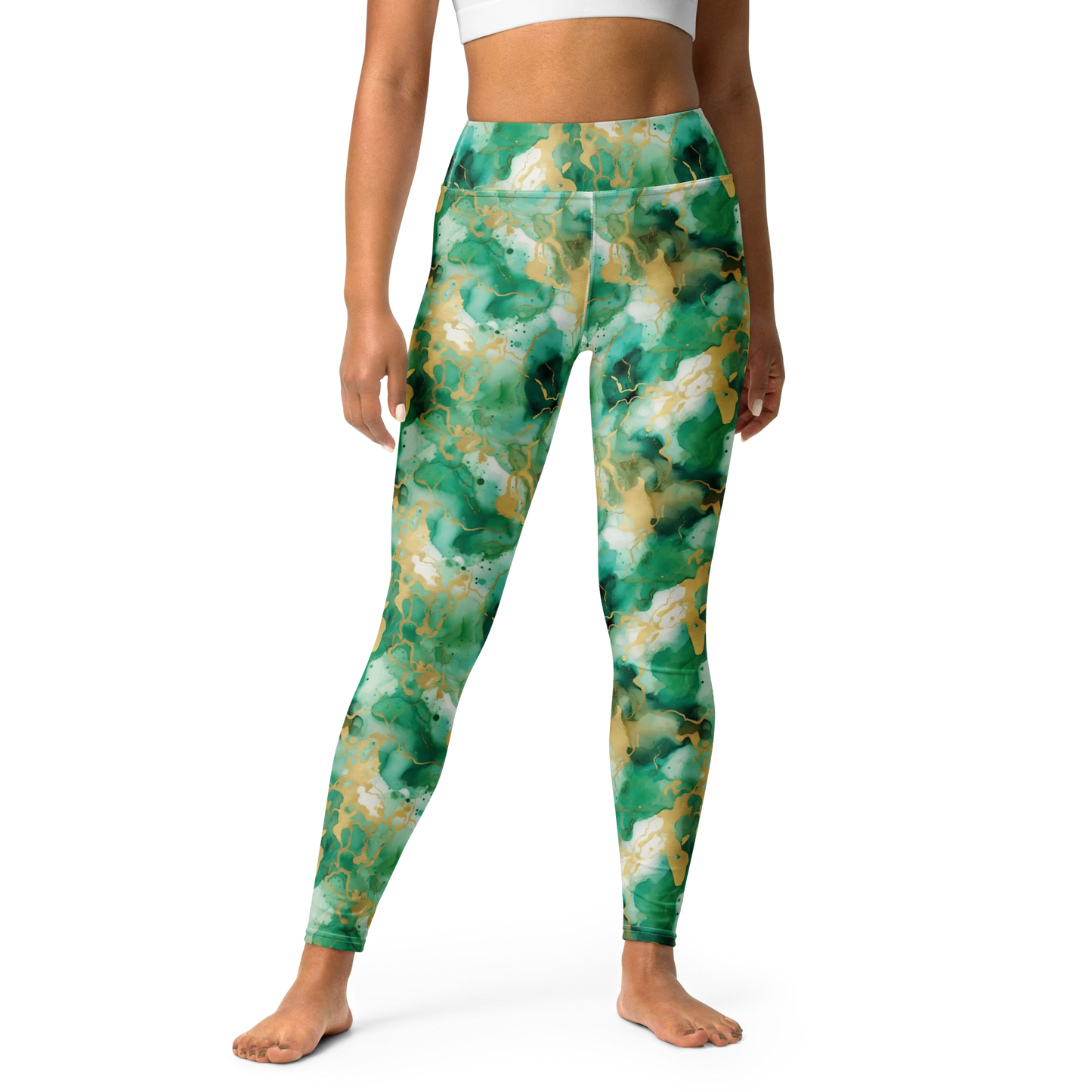 Simplicity in Green Yoga Leggings
