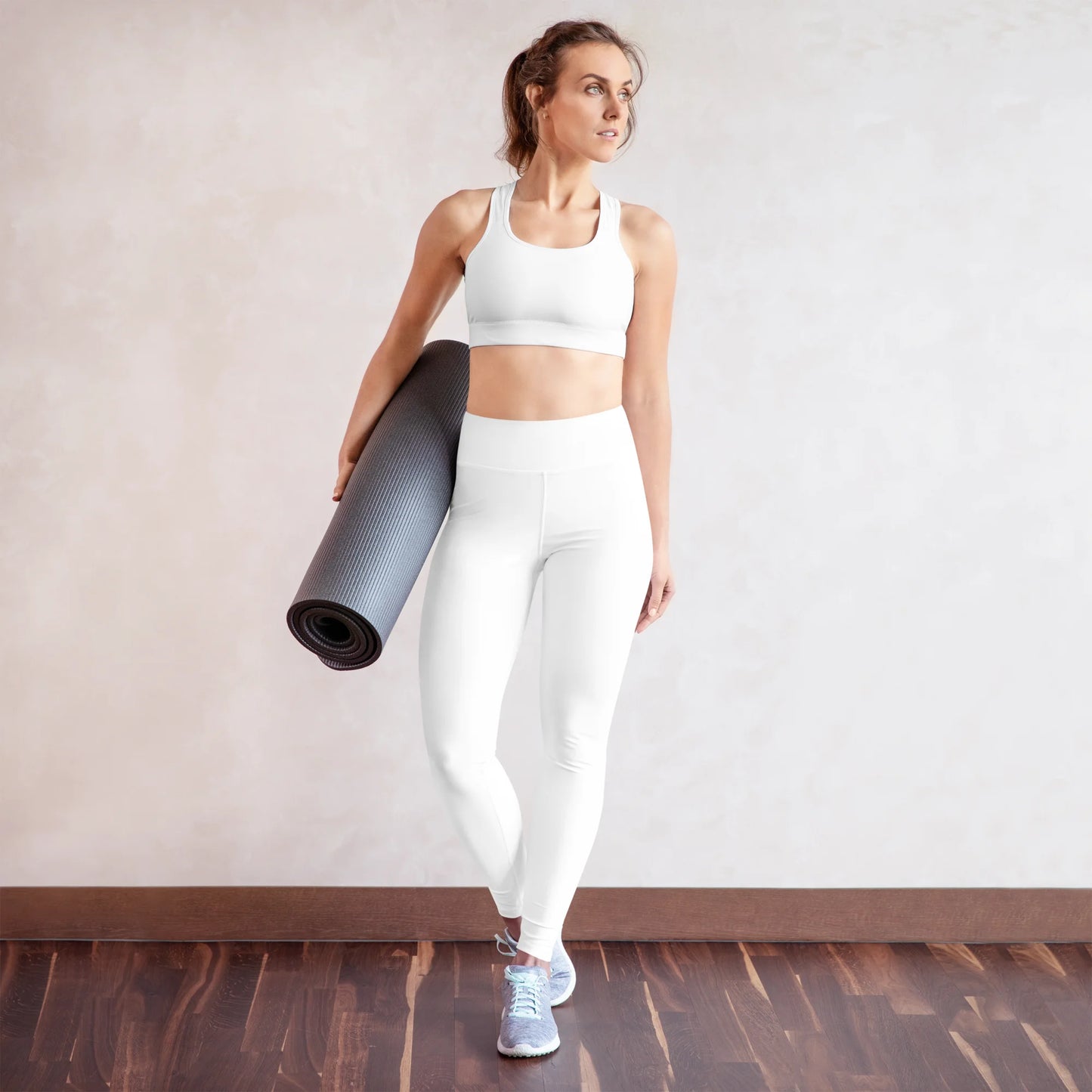 Brilliant White Basic Yoga Leggings