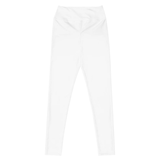 Brilliant White Basic Yoga Leggings