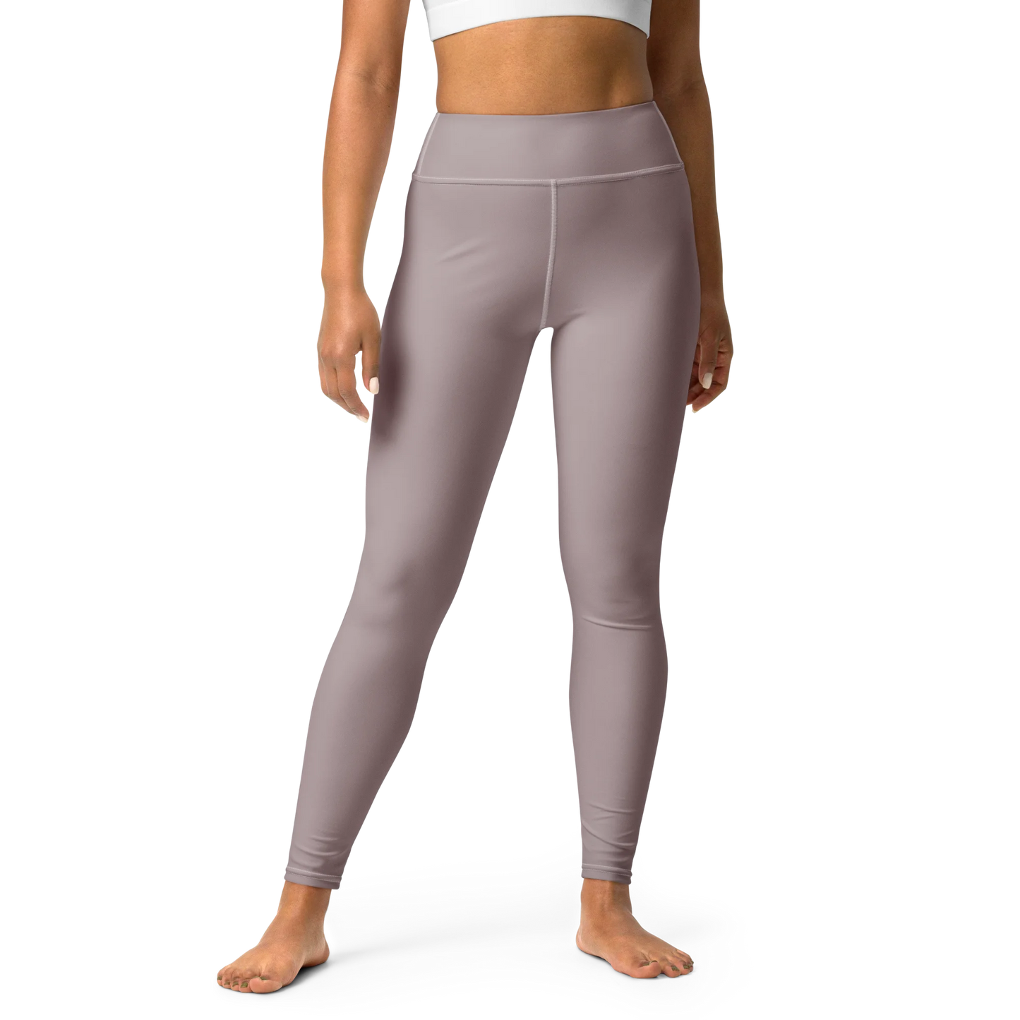 Pinkish Gray Basic Yoga Leggings