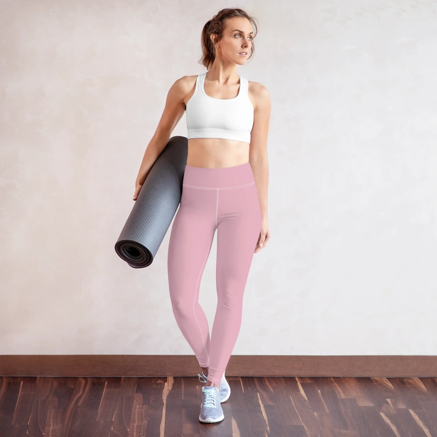 Soft Pink Basic Yoga Leggings