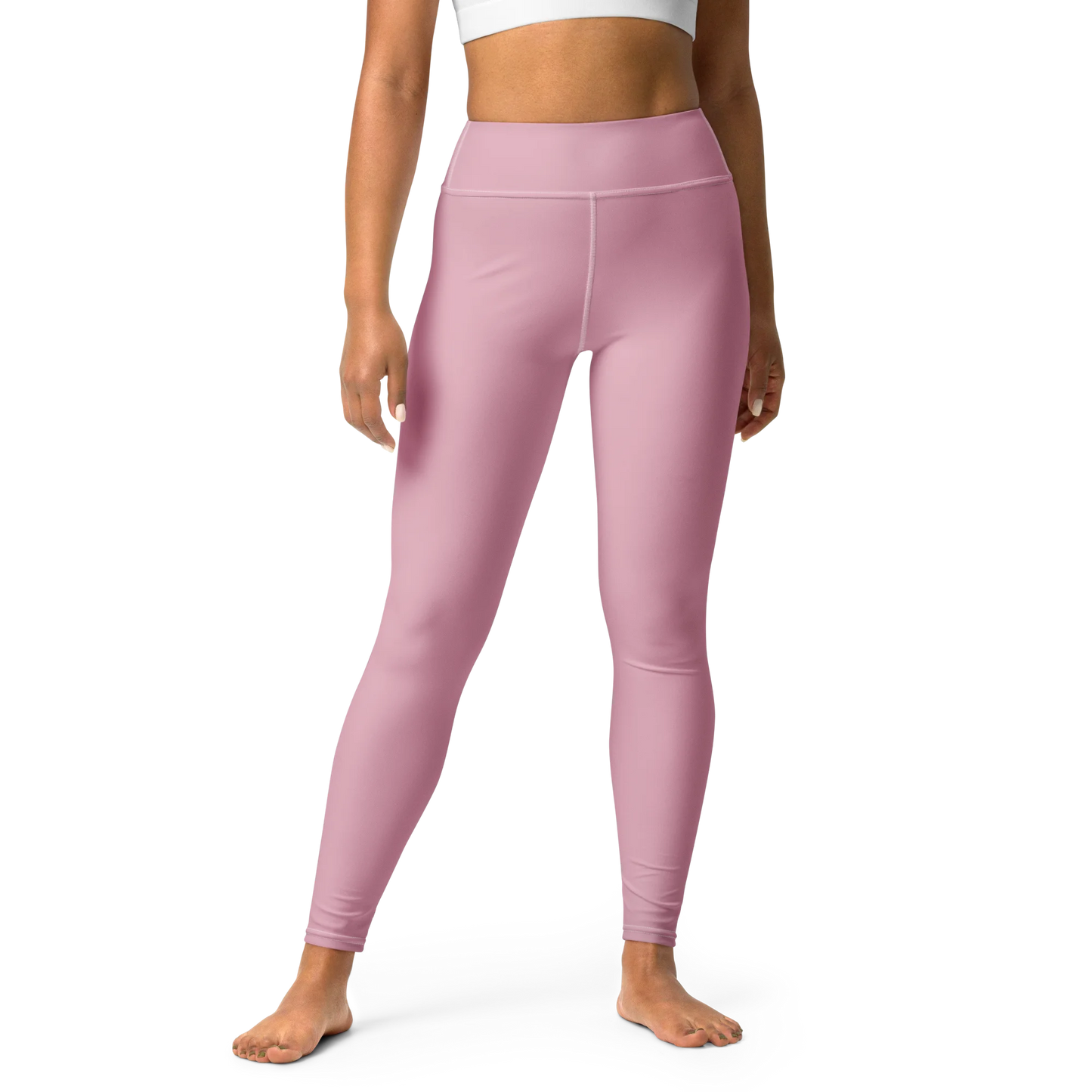 Soft Pink Basic Yoga Leggings