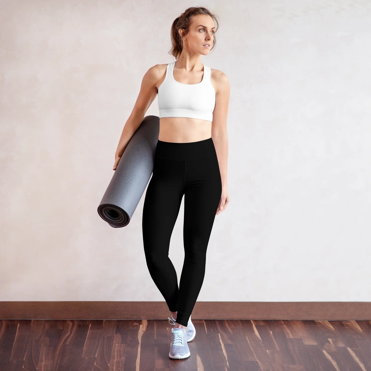 Crystal Black Basic Yoga Leggings