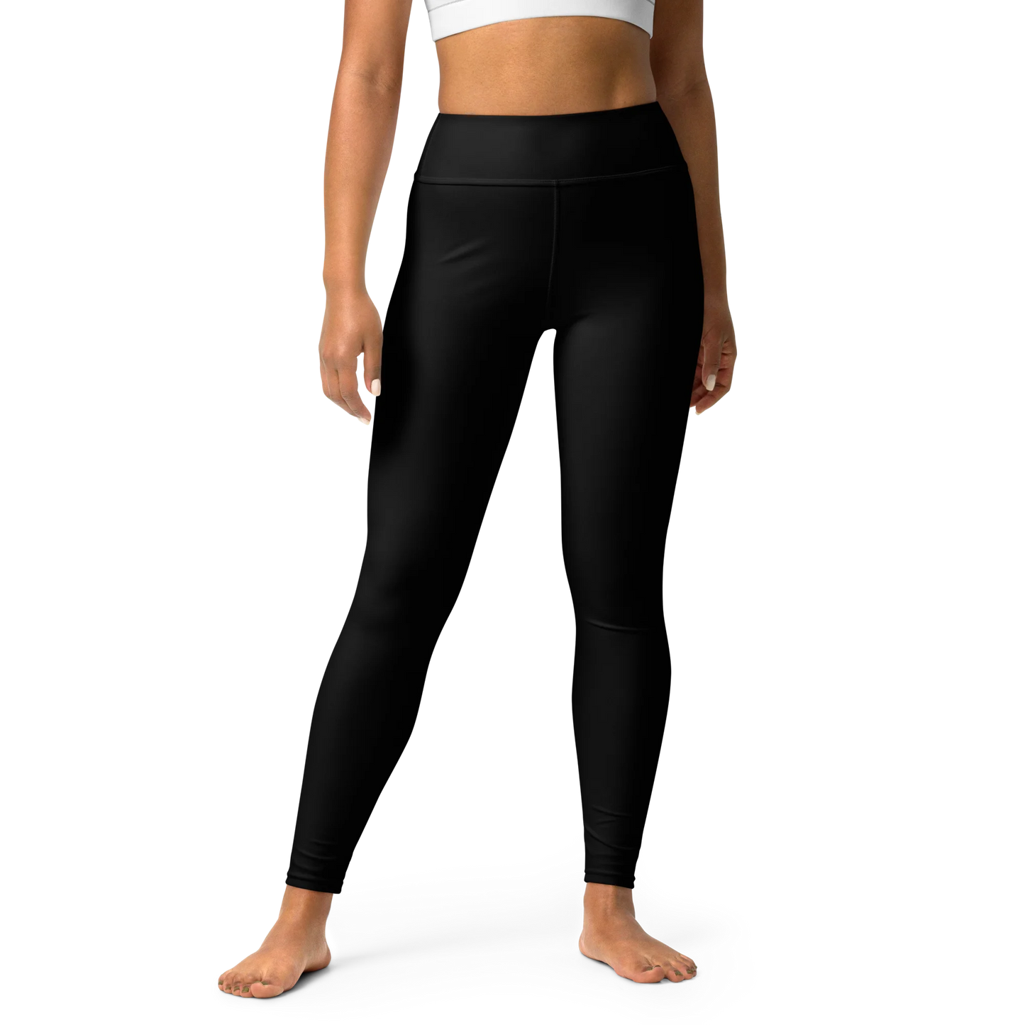 Crystal Black Basic Yoga Leggings