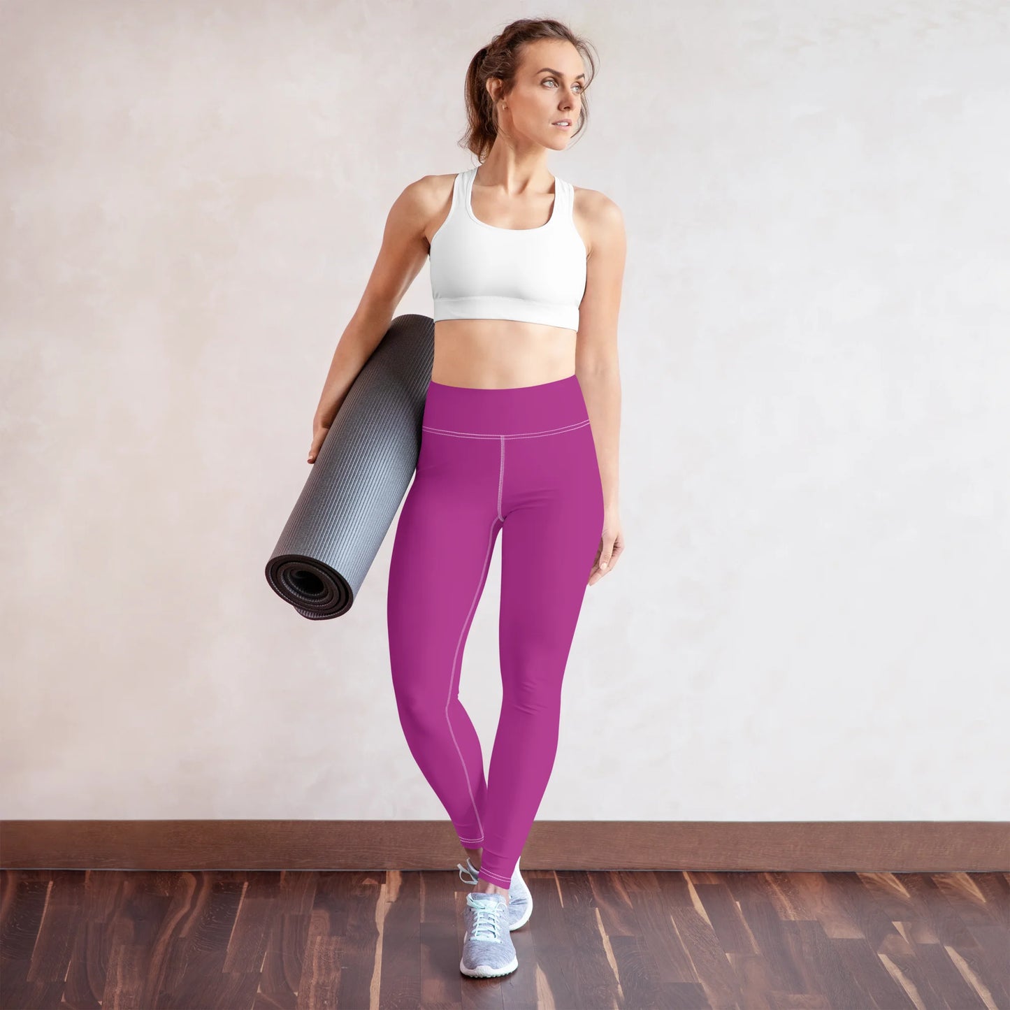 Blooming Violet Basic Yoga Leggings