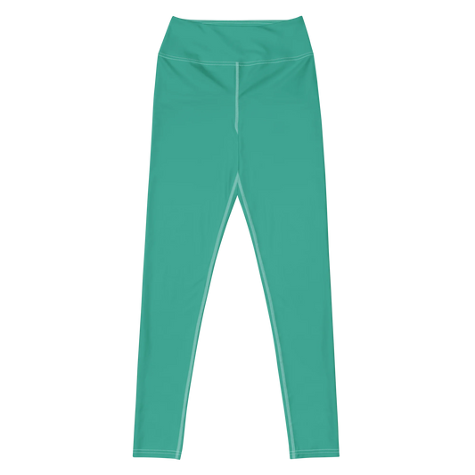 Marine Green Basic Yoga Leggings