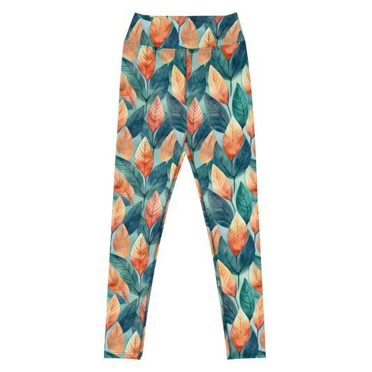 Leafy Minimalism Yoga Leggings