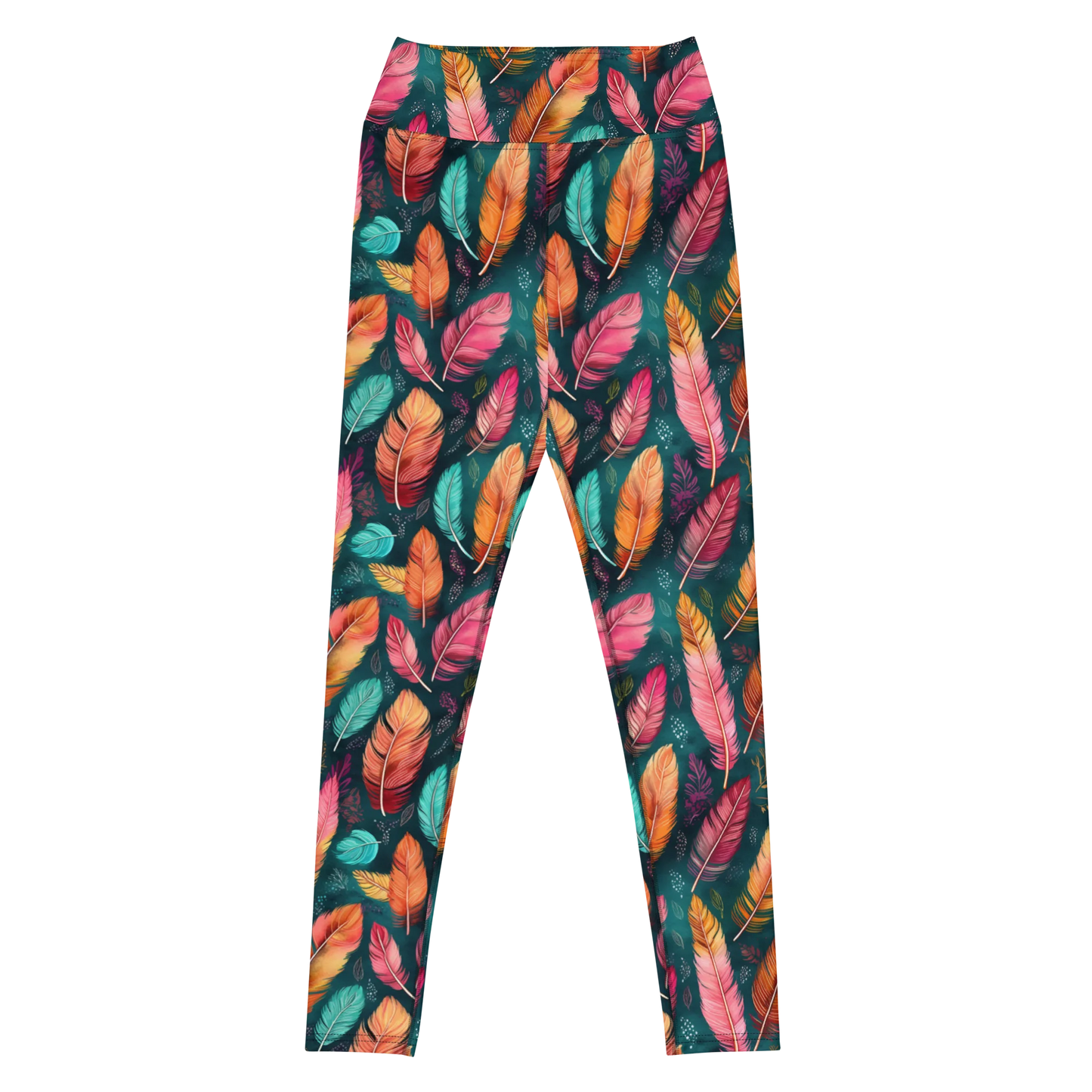 Wonderful Feathers Yoga Leggings