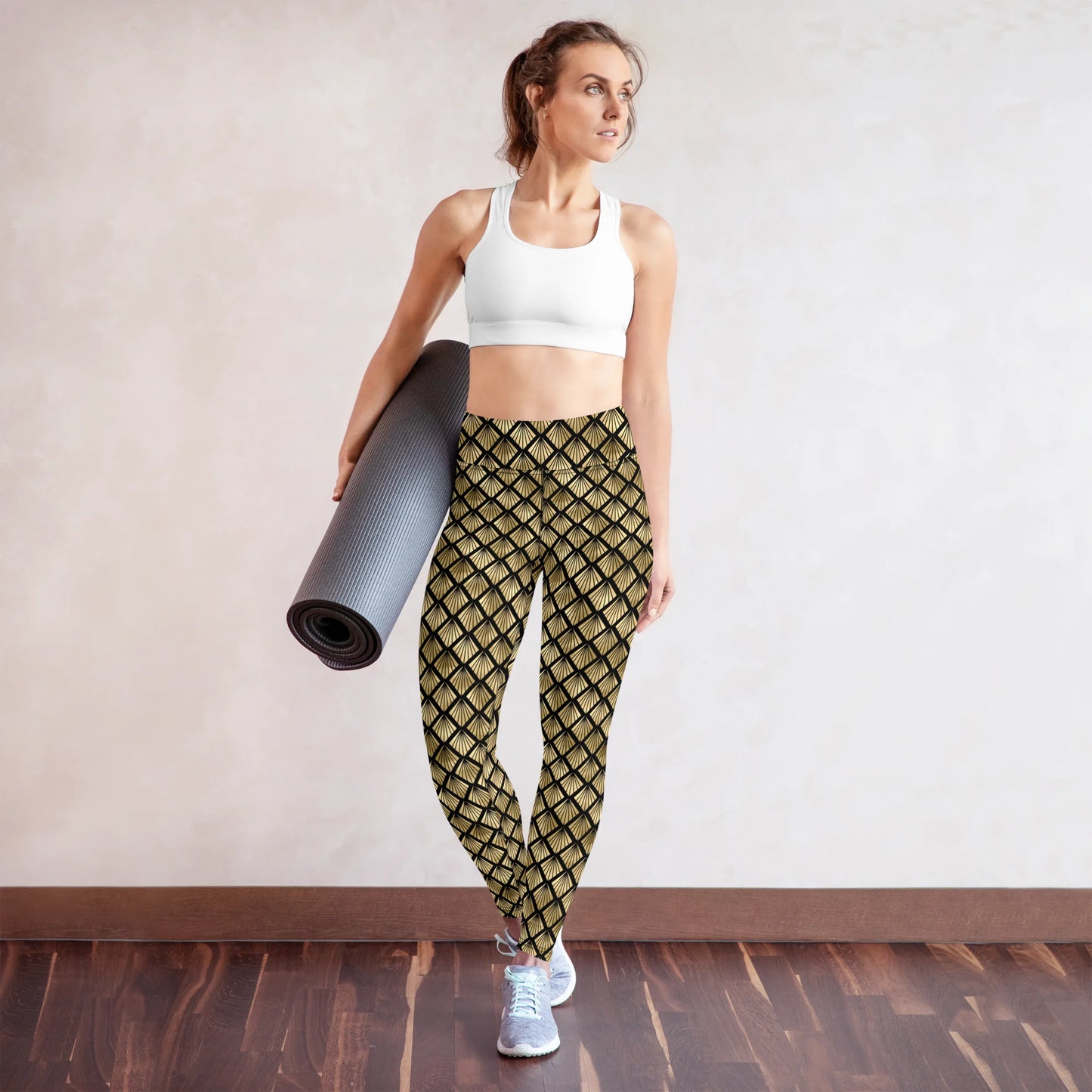Pineapple Art Deco Fantasy Yoga Leggings