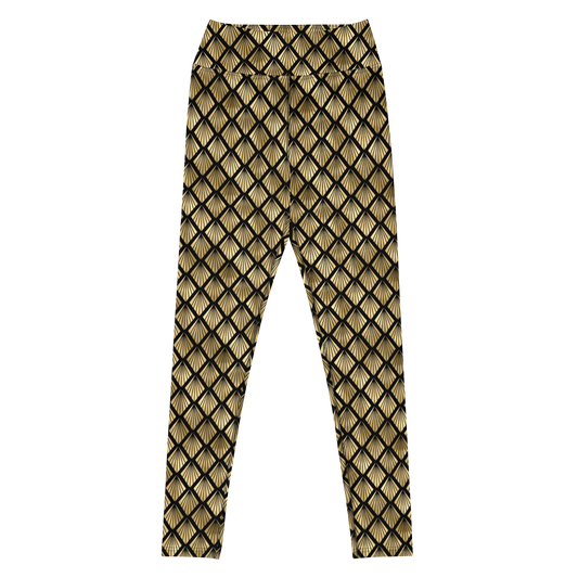 Pineapple Art Deco Fantasy Yoga Leggings