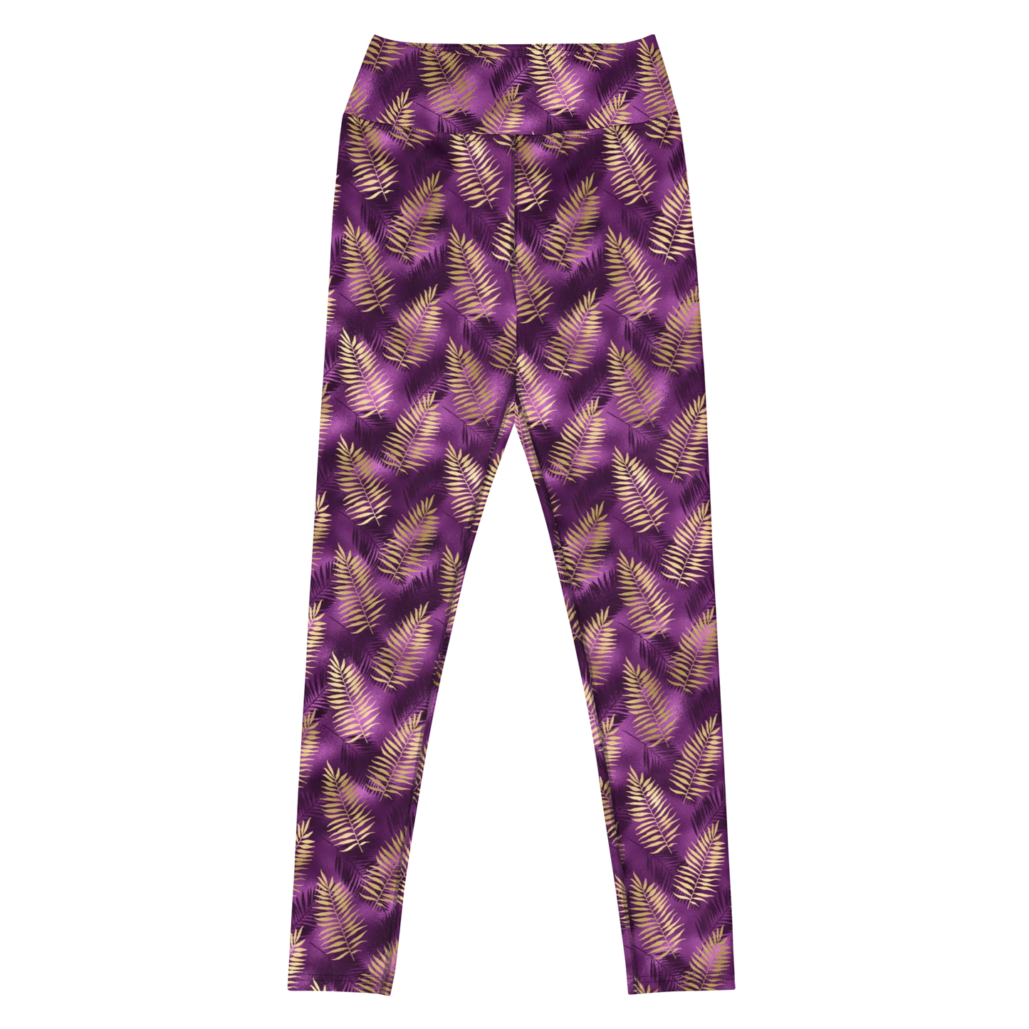 Violet & Gold Tropical Magic Yoga Leggings