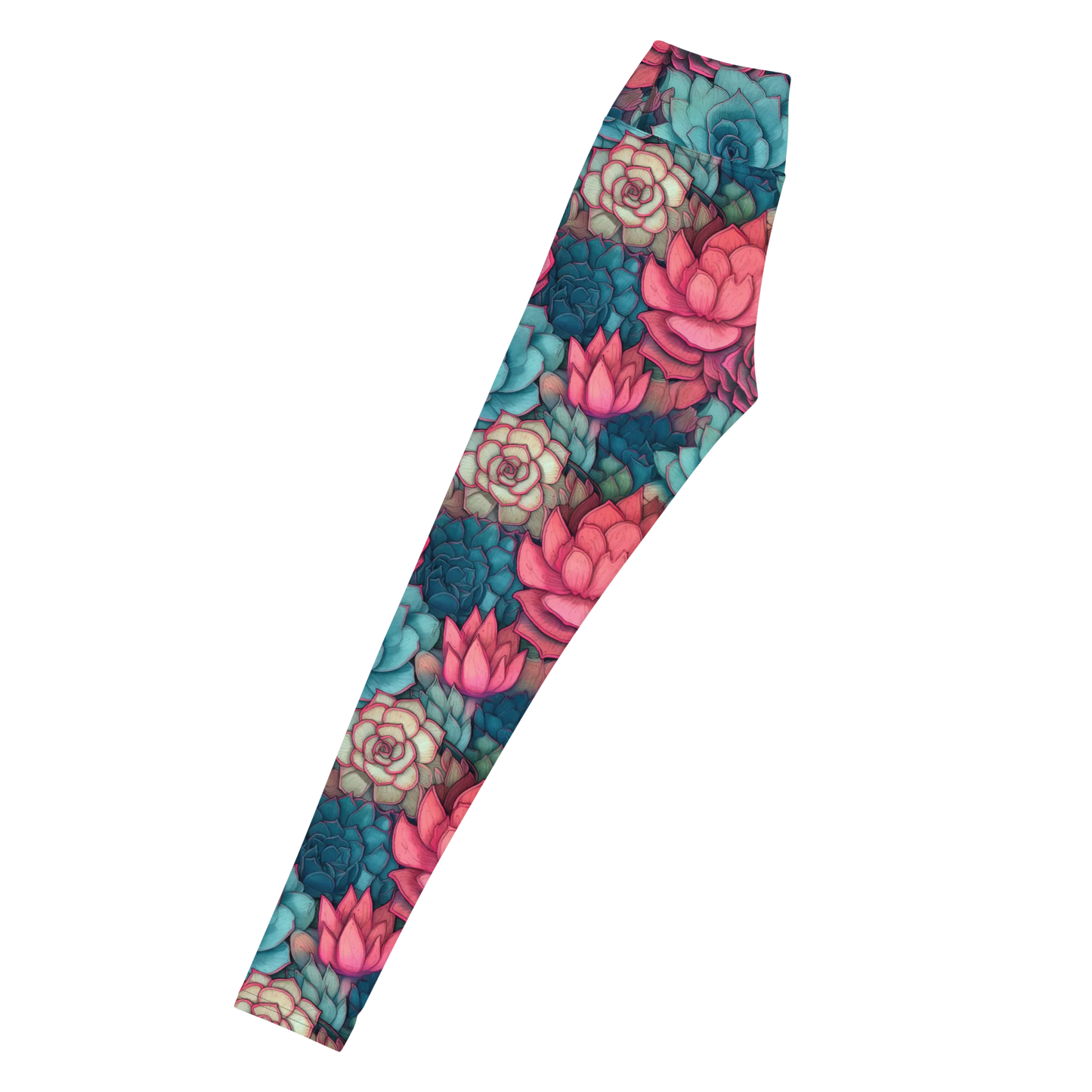 Bright Eternal Flowers Fantasy Yoga Leggings