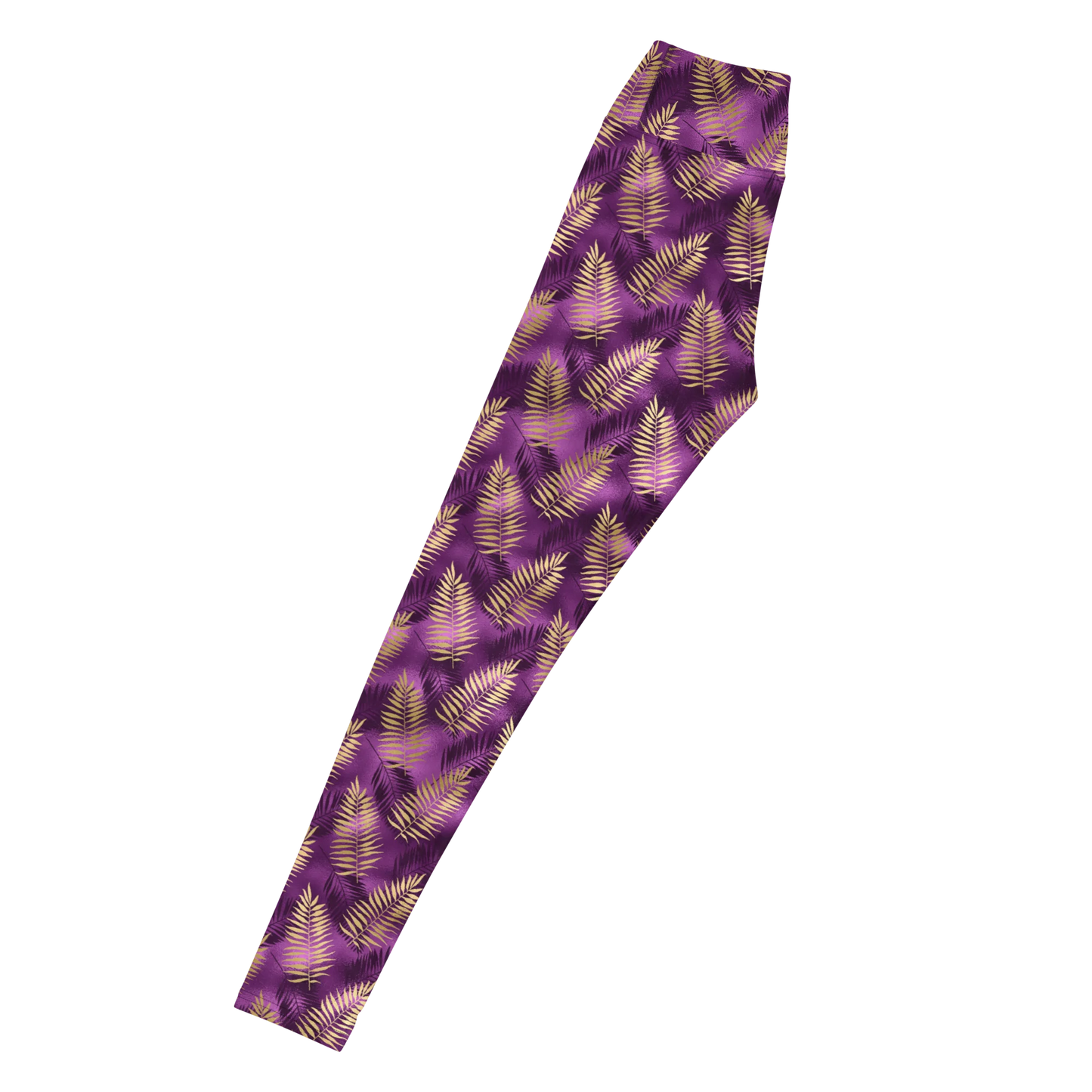 Violet & Gold Tropical Magic Yoga Leggings