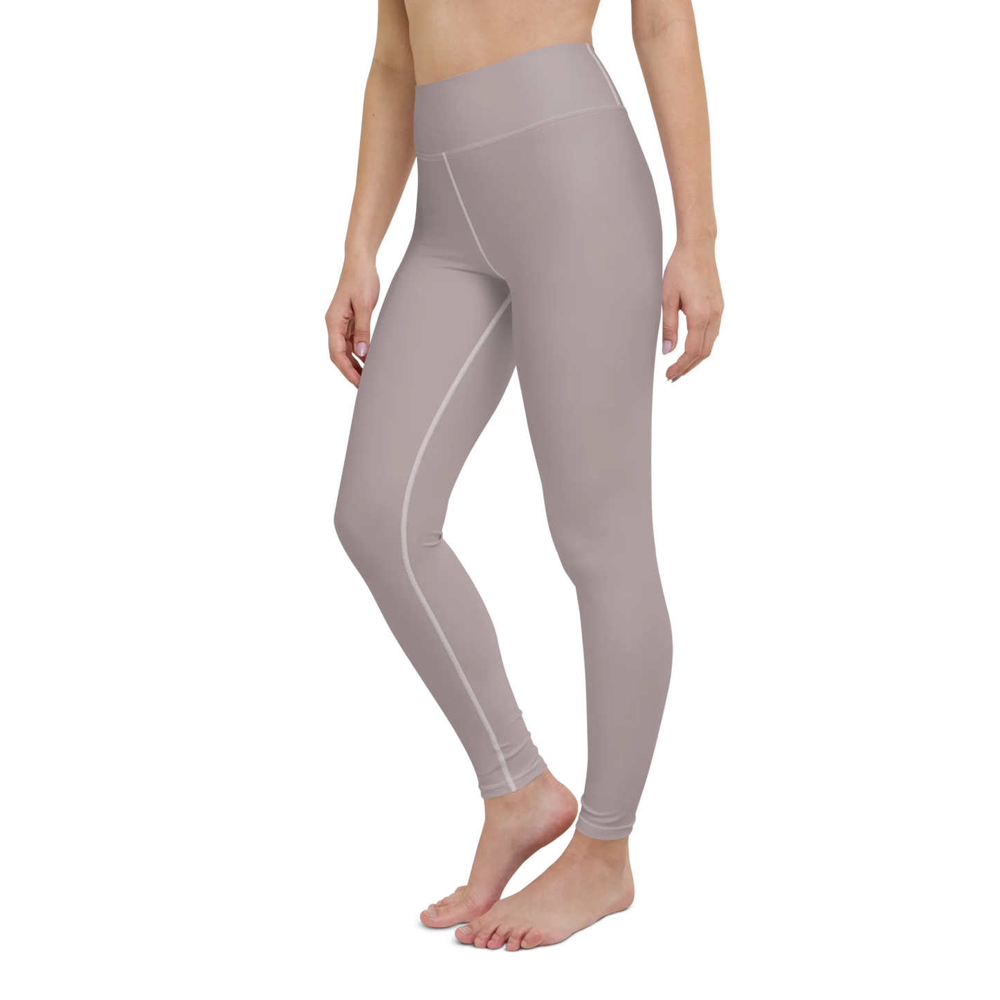 Pinkish Gray Basic Yoga Leggings