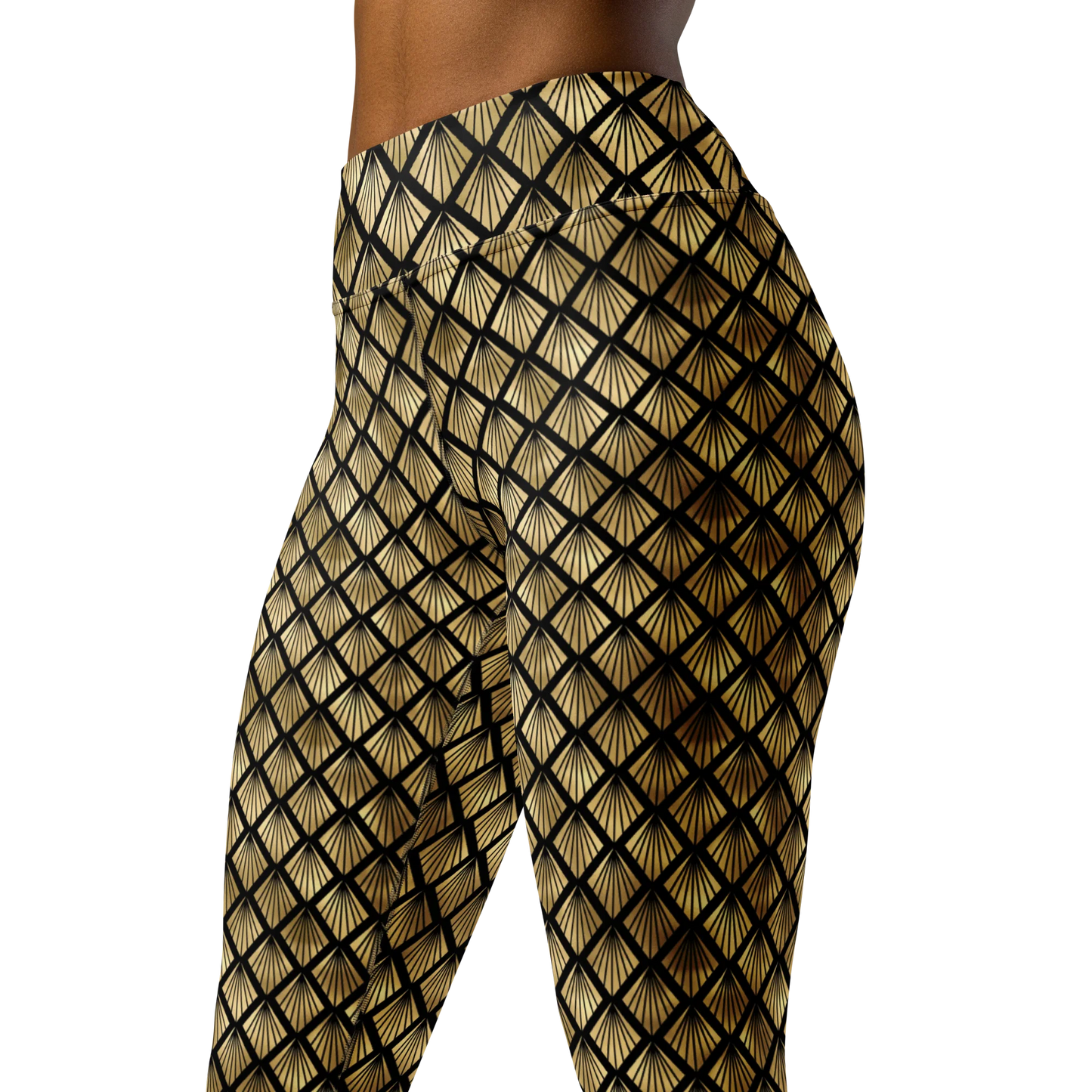 Pineapple Art Deco Fantasy Yoga Leggings
