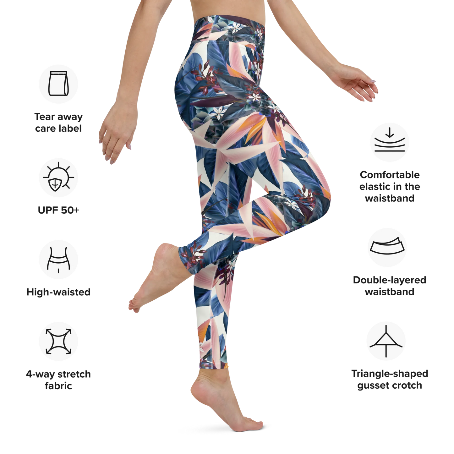 Tropical Beauty Yoga Leggings