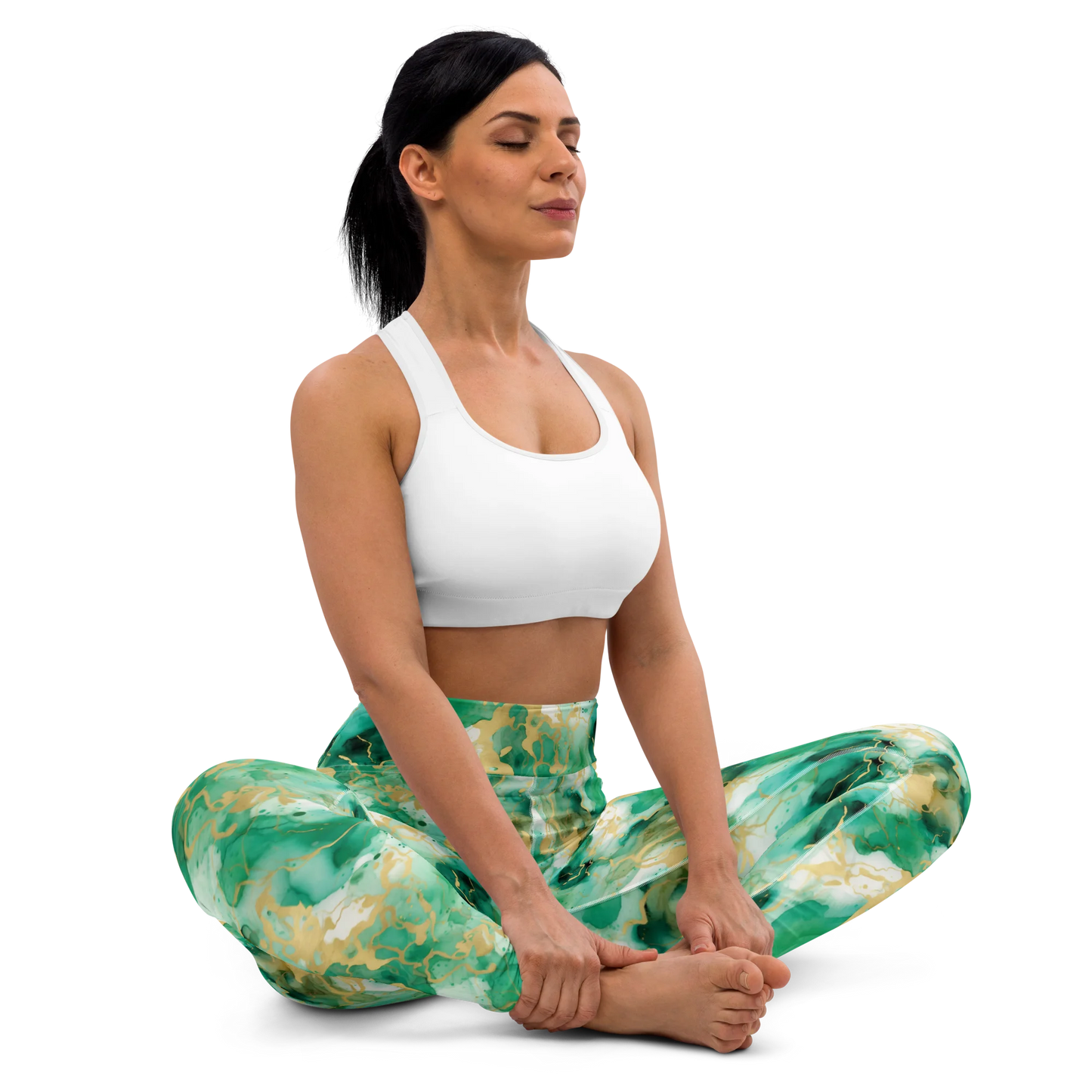Simplicity in Green Yoga Leggings