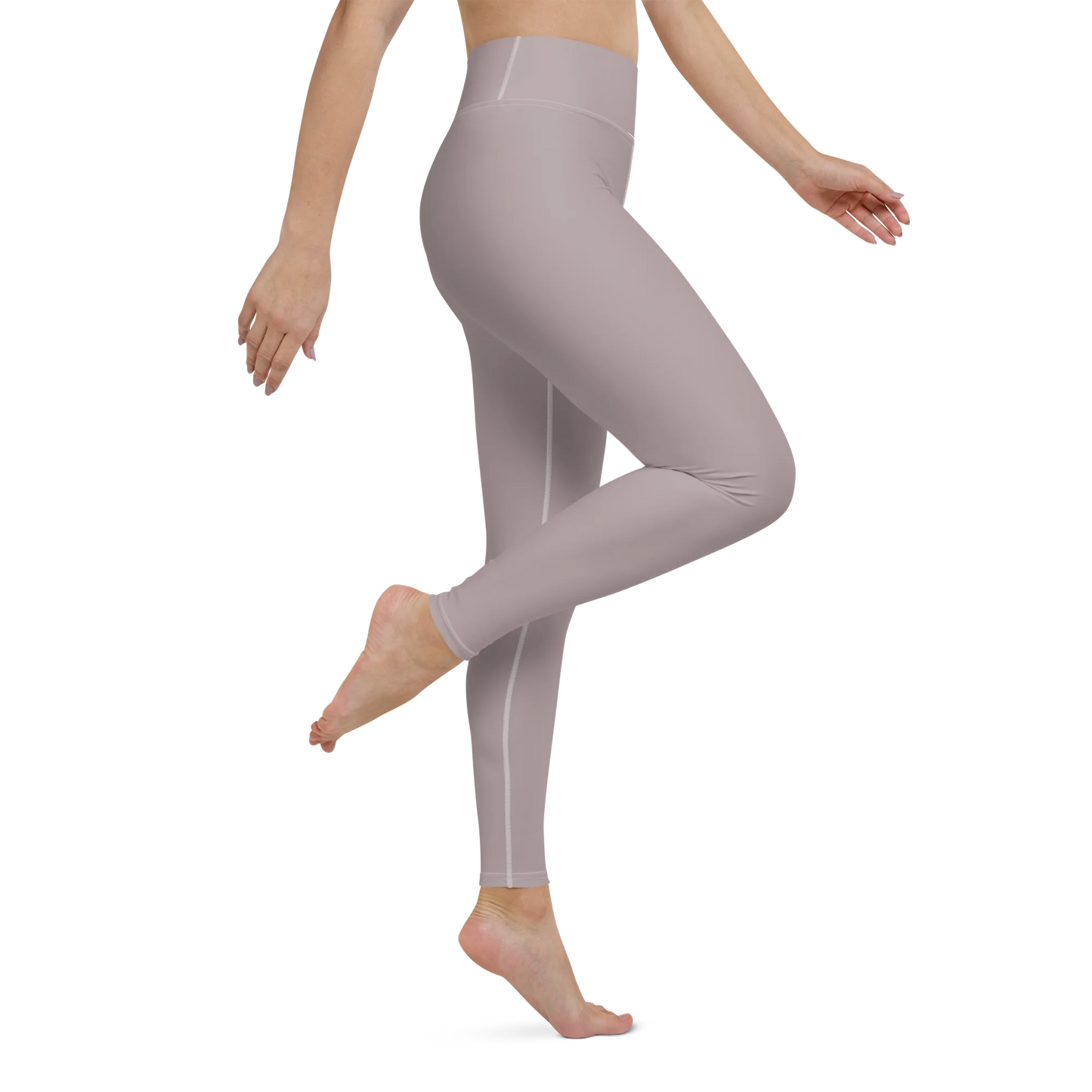 Pinkish Gray Basic Yoga Leggings