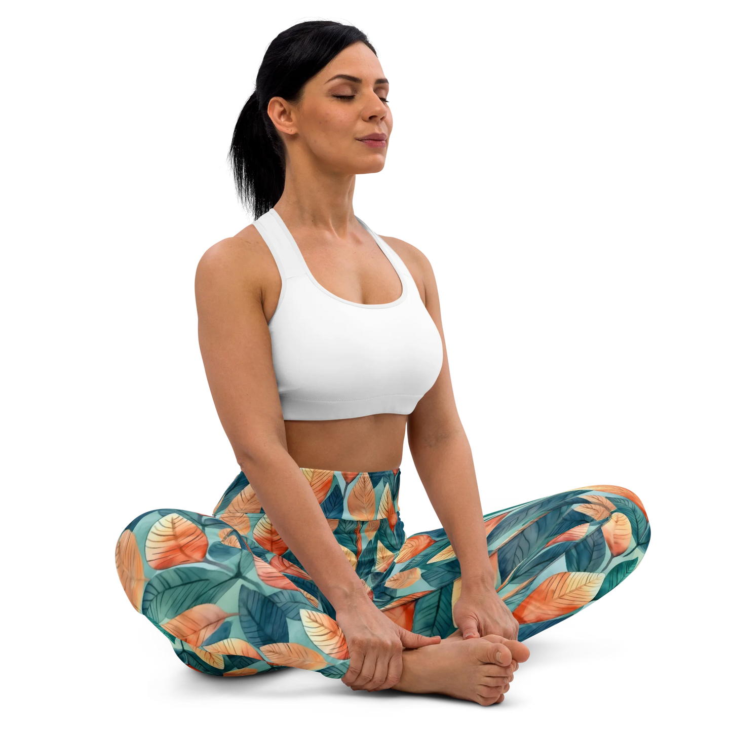 Leafy Minimalism Yoga Leggings