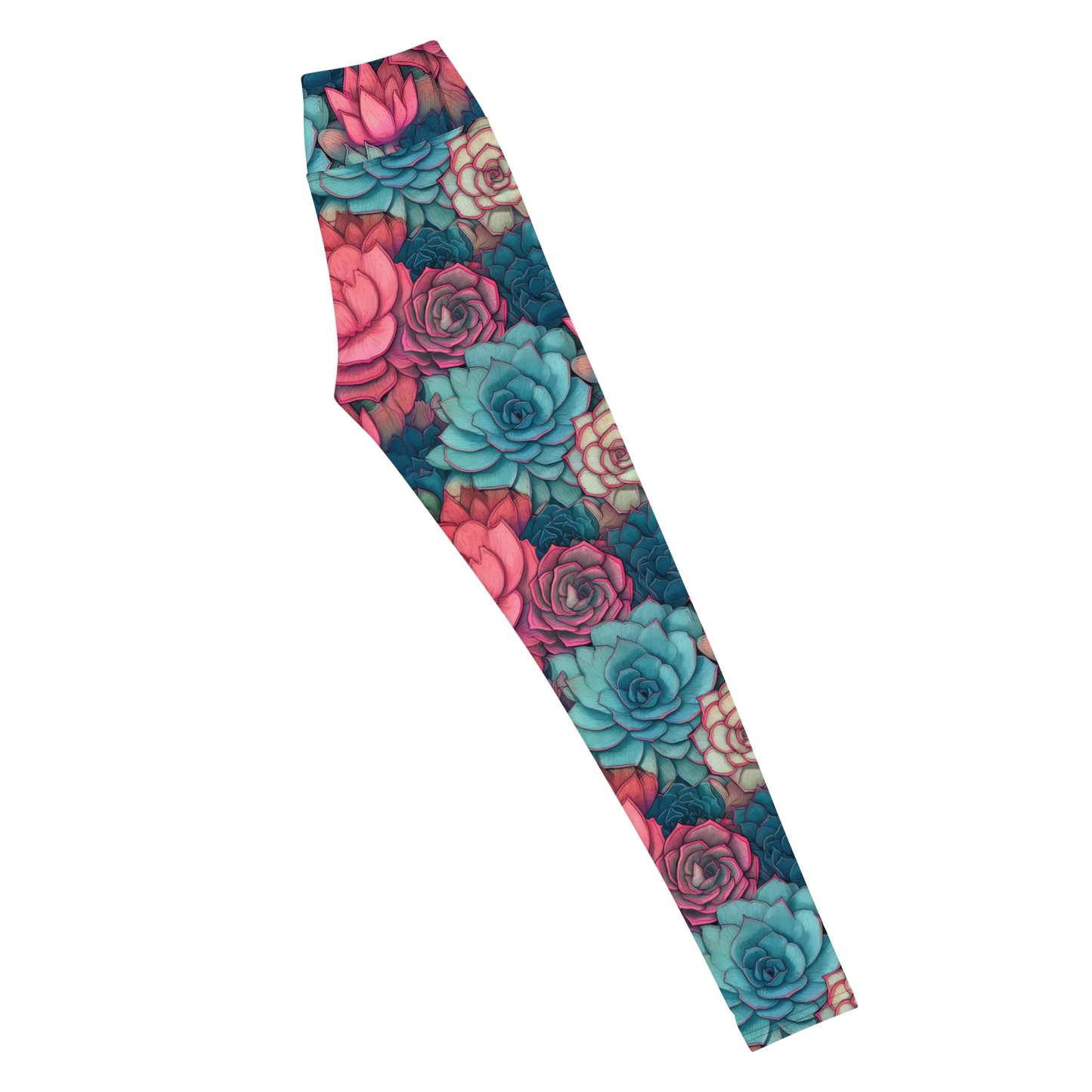 Bright Eternal Flowers Fantasy Yoga Leggings