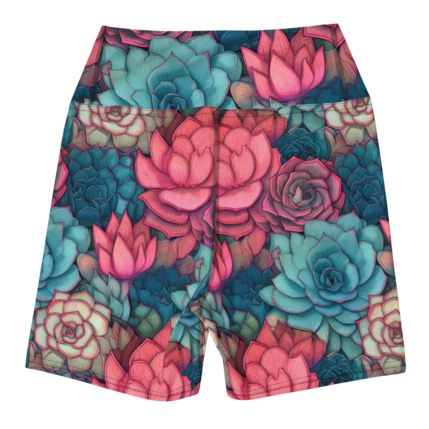 Bright Eternal Flowers Fantasy Yoga Shorts