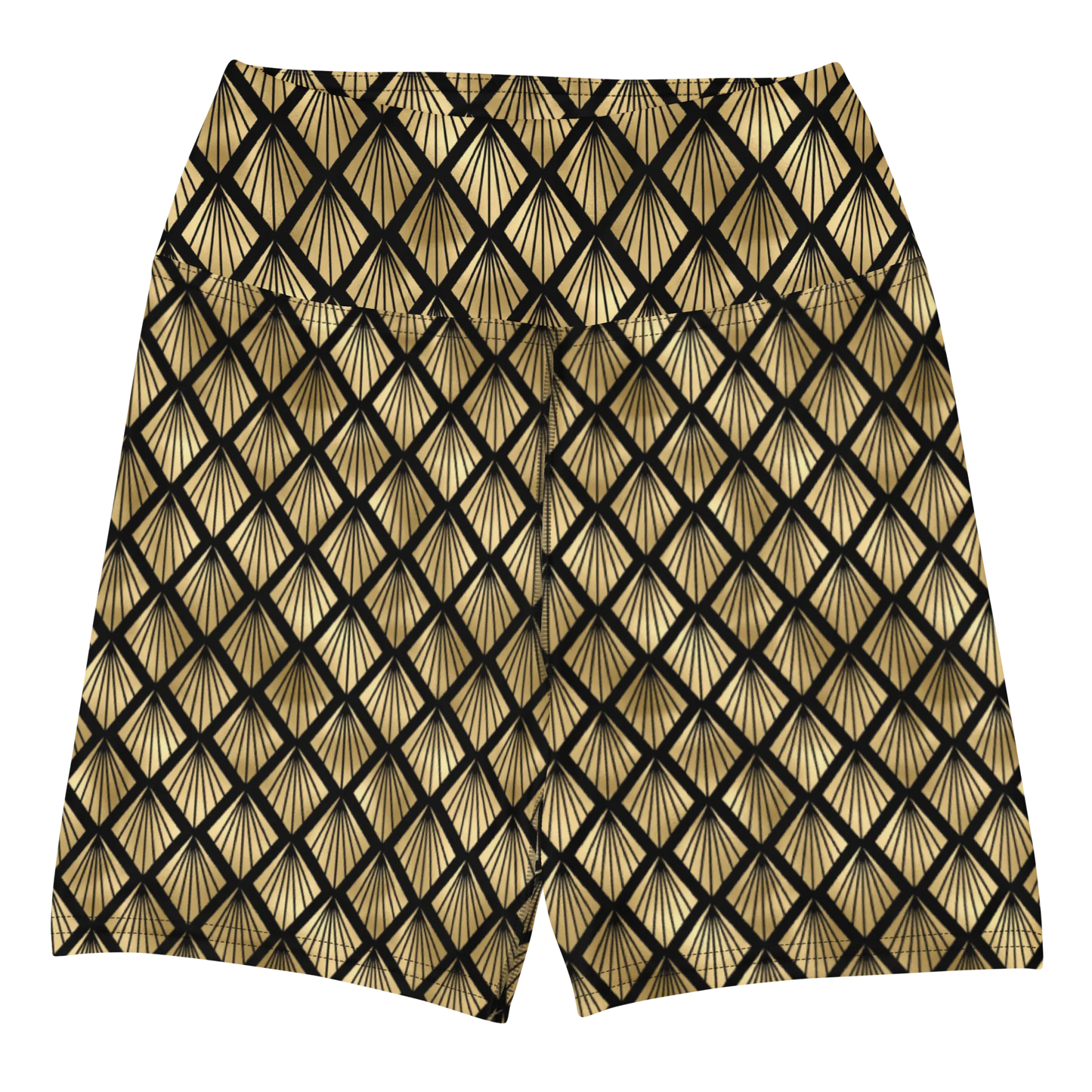 Pineapple Art Deco Fantasy Yoga Shorts