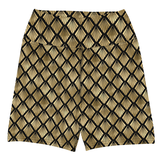 Pineapple Art Deco Fantasy Yoga Shorts